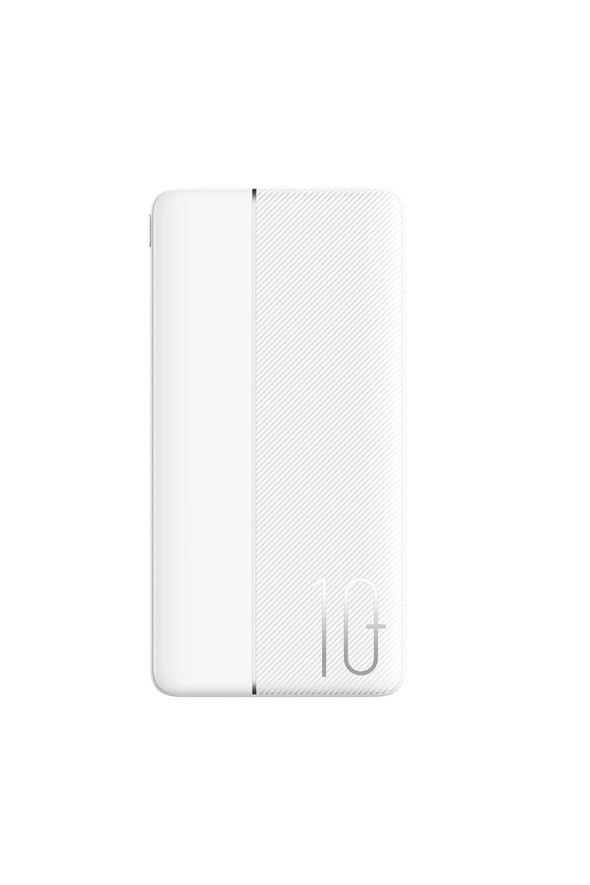 Powerbank 10000mAh Wiwu Wi-P032 Çift USB ve Type-C Portlu PD LED Işık Göstergeli Beyaz