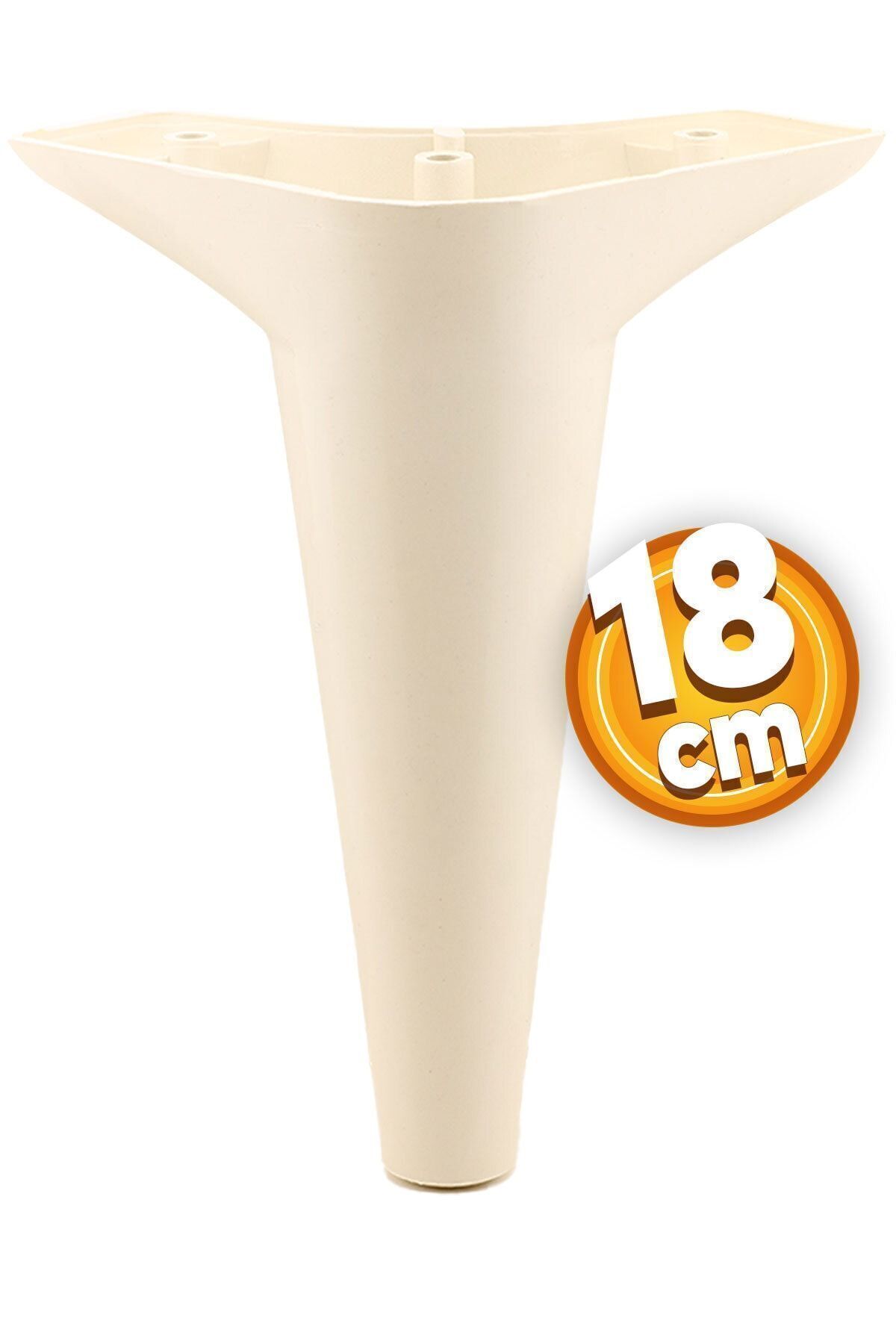 Badem10 Aspen Lüks Mobilya Kanepe Koltuk Tv Ünitesi Konsol Yükseltici Ayağı Ayakları 18 Cm Krem Ayak