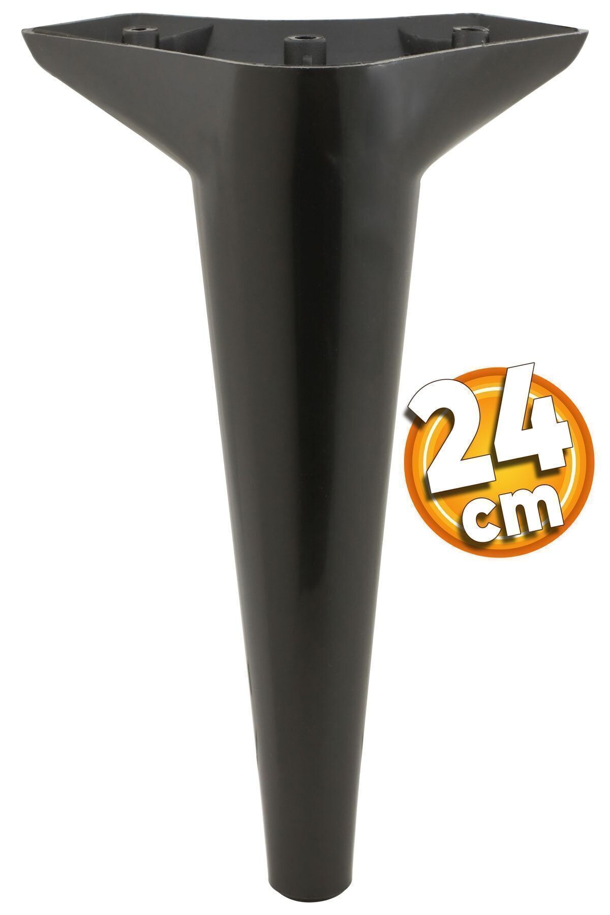 Badem10 Aspen Lüks Mobilya Kanepe Koltuk Tv Ünitesi Konsol Yükseltici Ayağı Ayakları 24 Cm Siyah Ayak