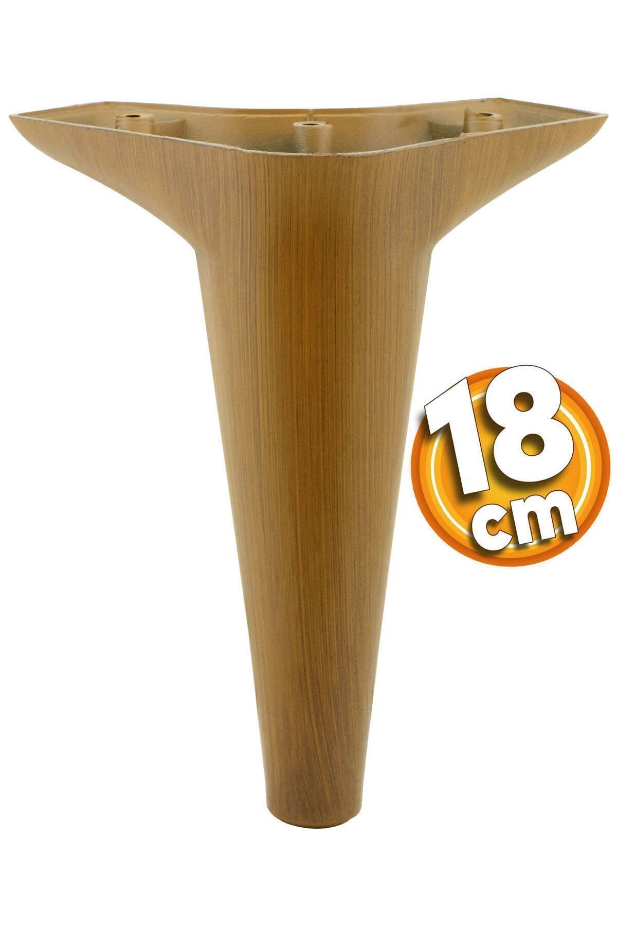 Badem10 Aspen Lüks Mobilya Kanepe Koltuk Tv Ünitesi Konsol Yükseltici Ayağı Ayakları 18 Cm Ahşap Desenli