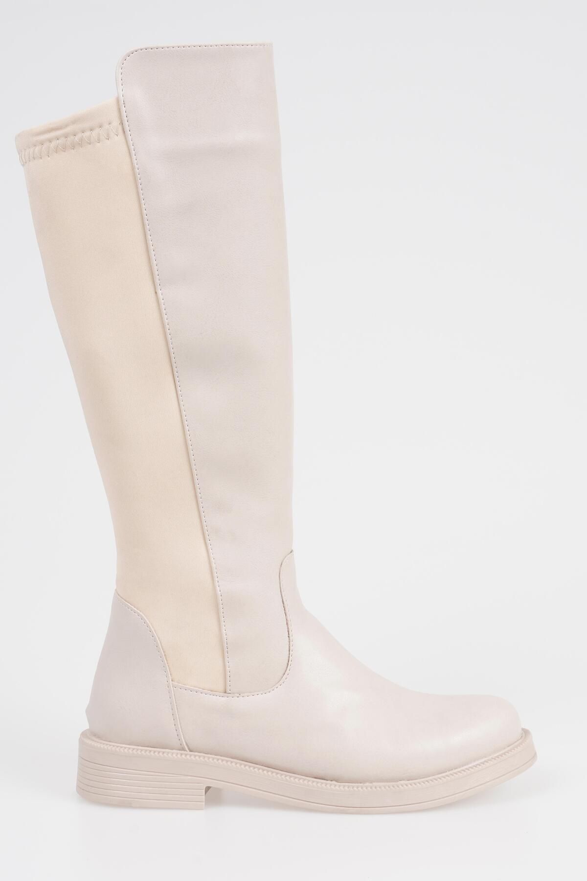 CZ London-Damskie, zapinane na zamek, elastyczne buty do kolan, na krótkim obcasie 6