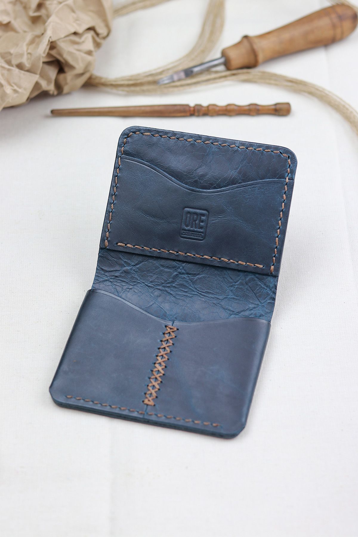 کیف پول مردانه آبی ore premium | CZD001 اورجینال - تصویر 3