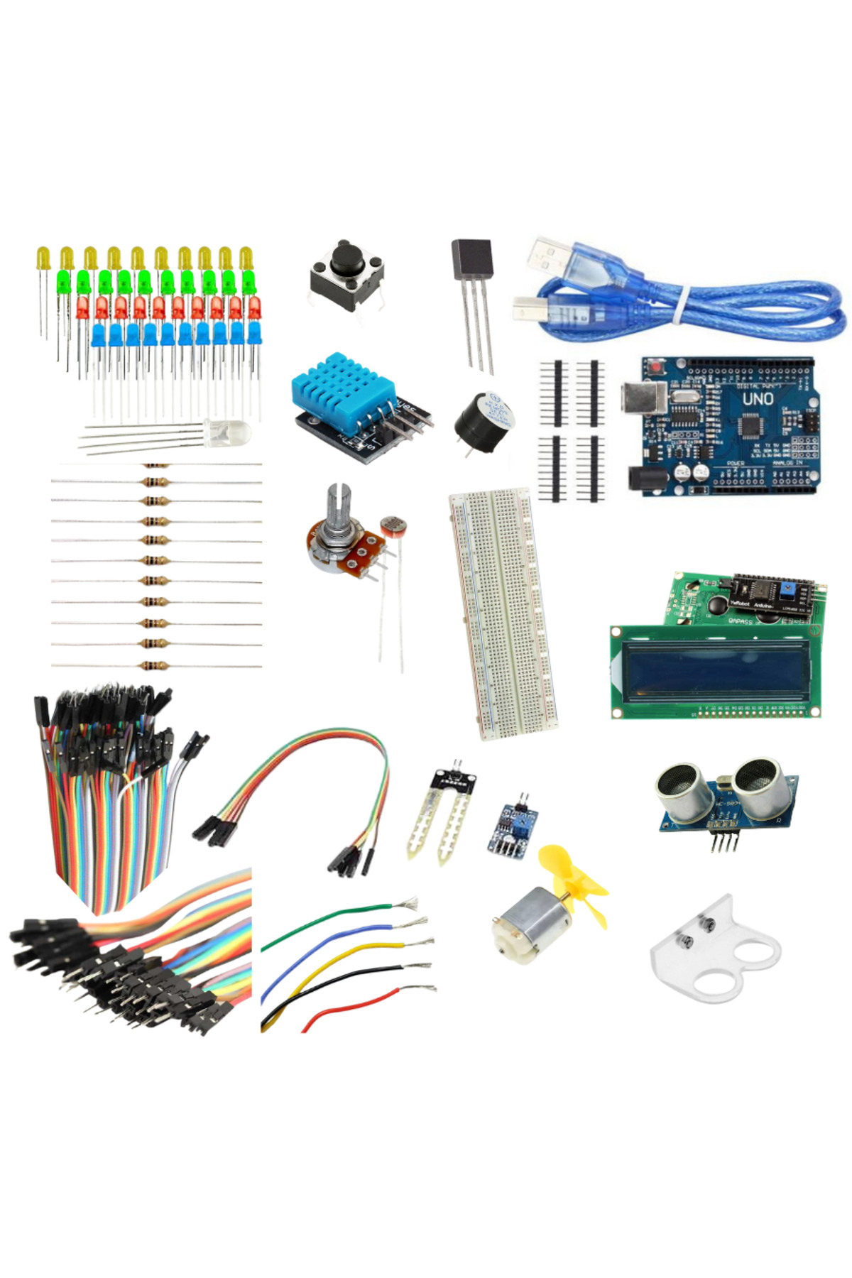 - Arduino Uno Öğrenci Başlangıç Seti 172 Parça