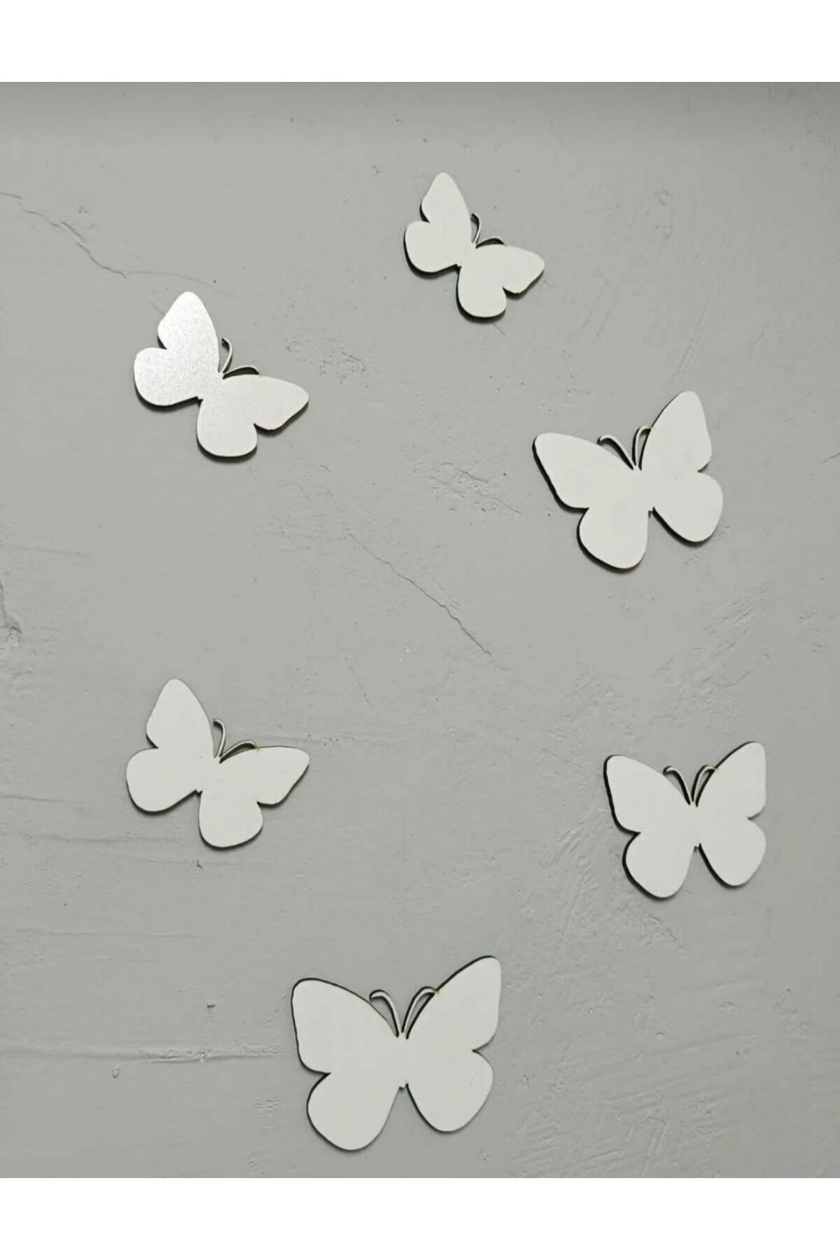 Silver color Mirrored plexiglass butterflies Wall Decoration