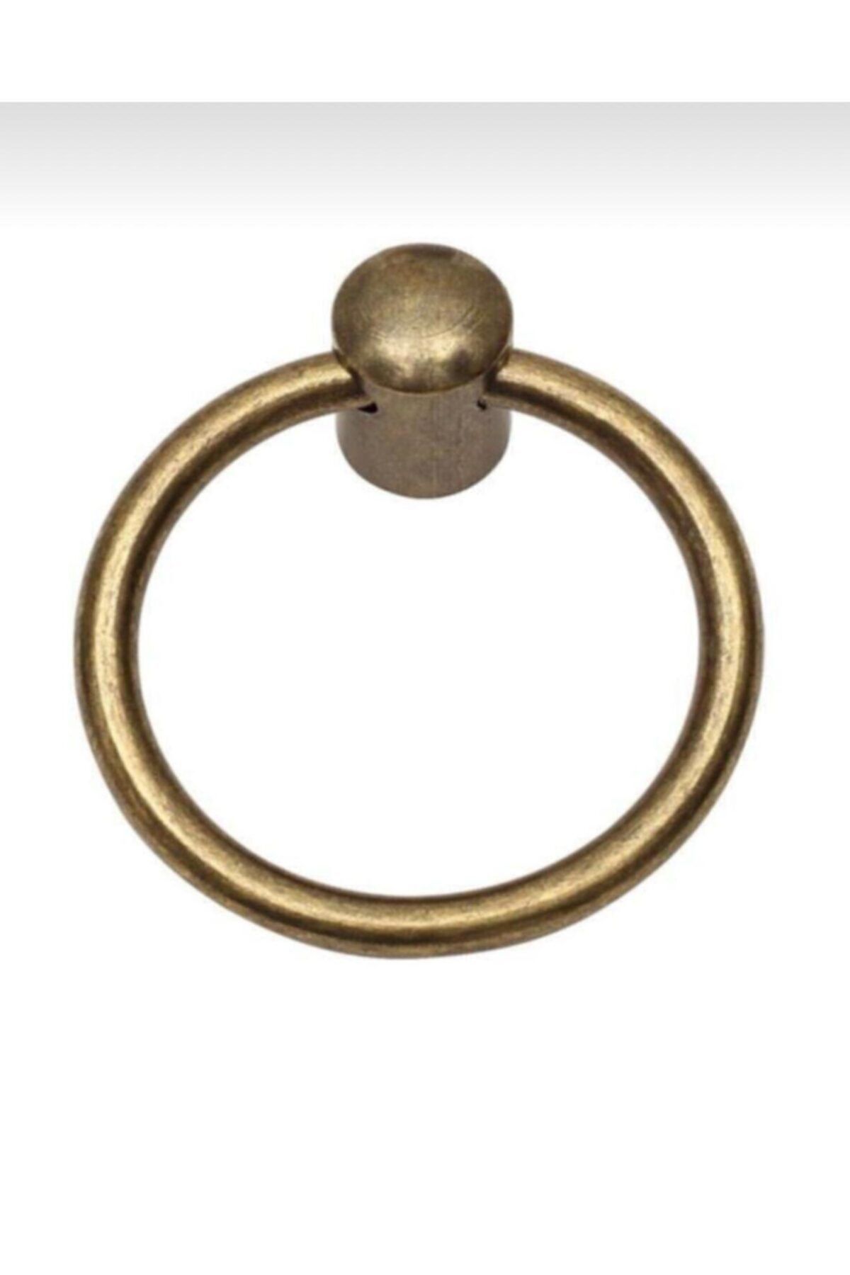 Genel Markalar Antiksarı Halka Kulp Çap Ölçüsü 60mm Mobilya Kulpları Beyaz Uzun