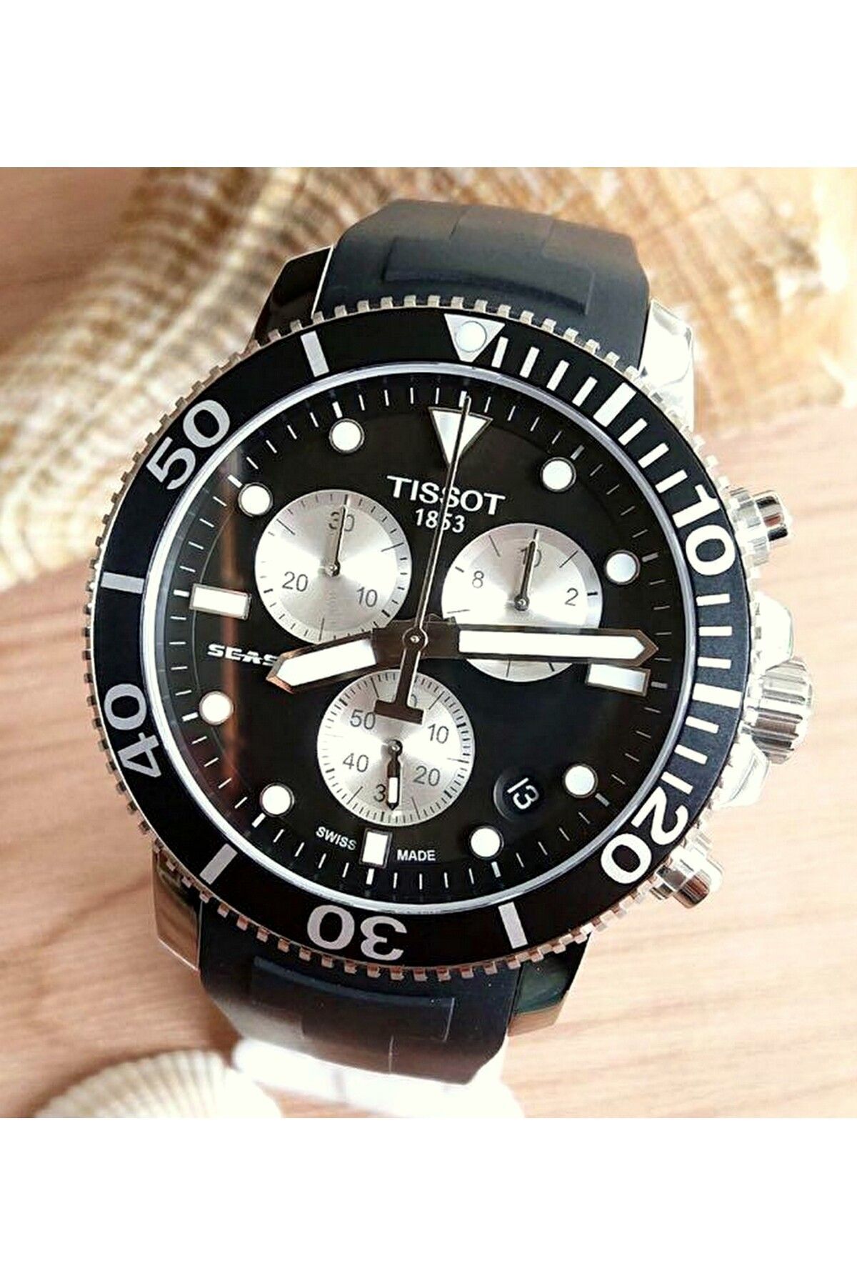 TISSOT-Seastar 1000 Chronograph Men's Wristwatch T120.417.17.051.00 7