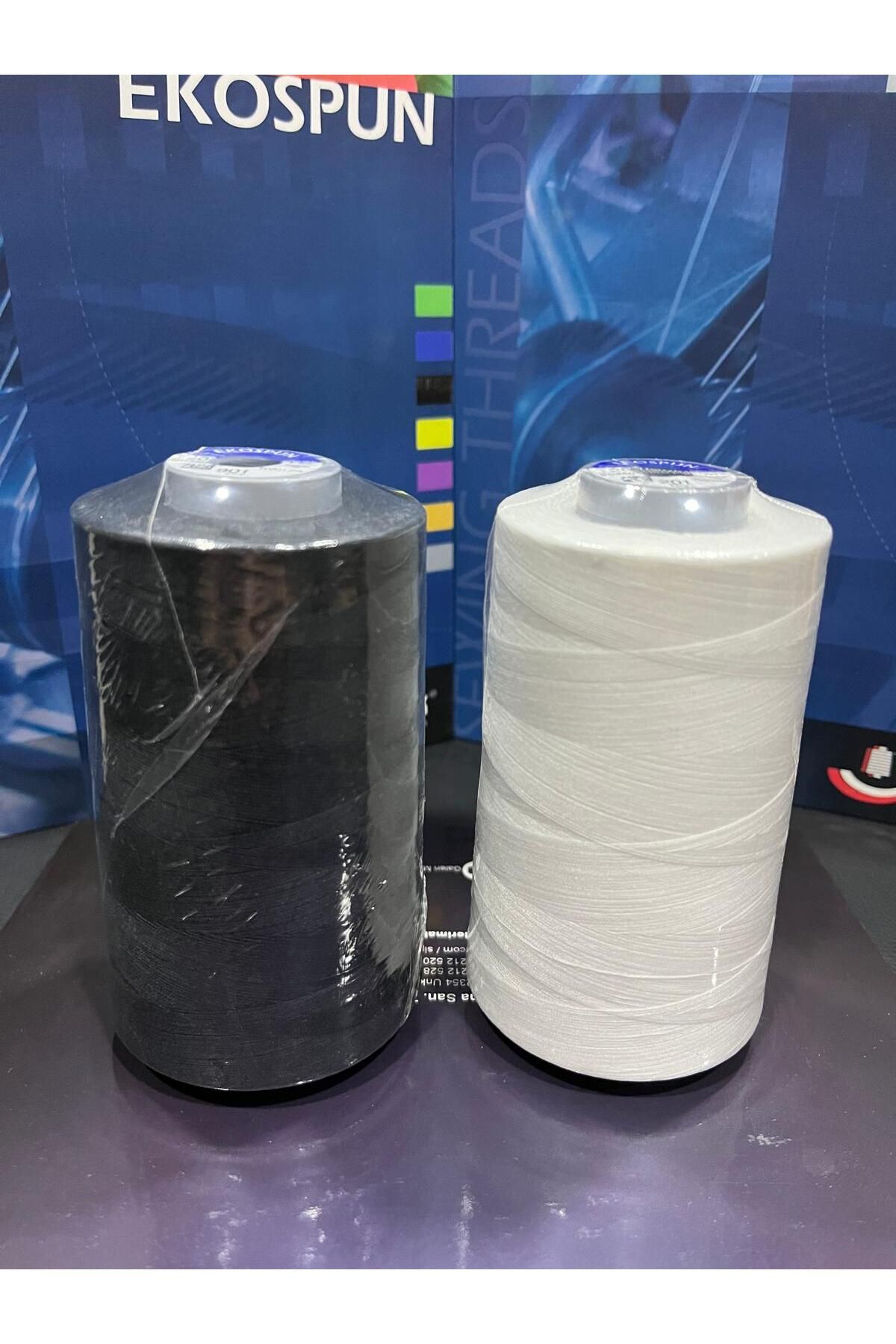 AYHANMAK-Set of 2' Sewing Thread 120 No 5000m Polyester Ekospun, High Strength, Ultra Quality 3
