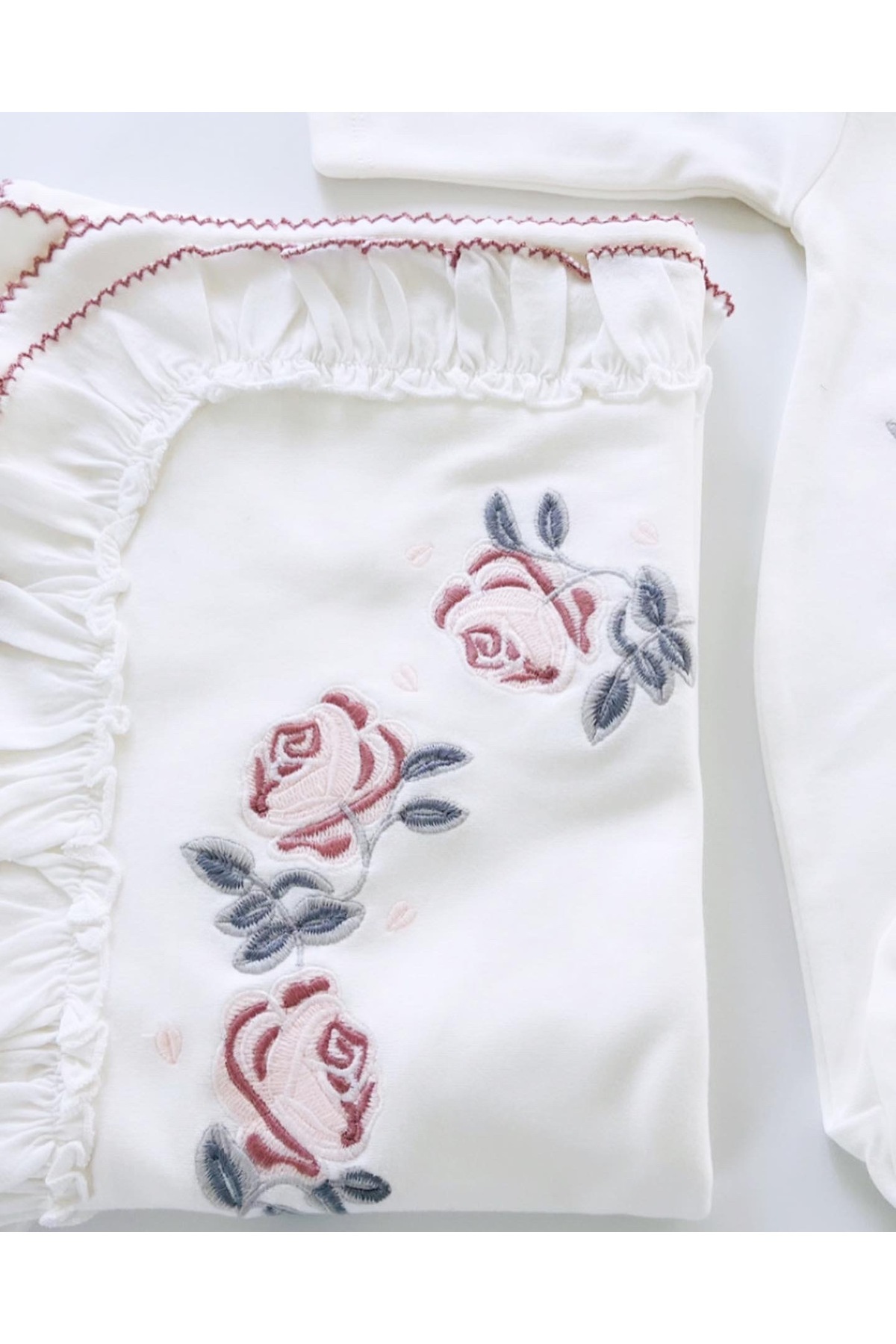 ست نوزادی دخترانه اکرو Mert Baby | ED54701E اورجینال - تصویر 2