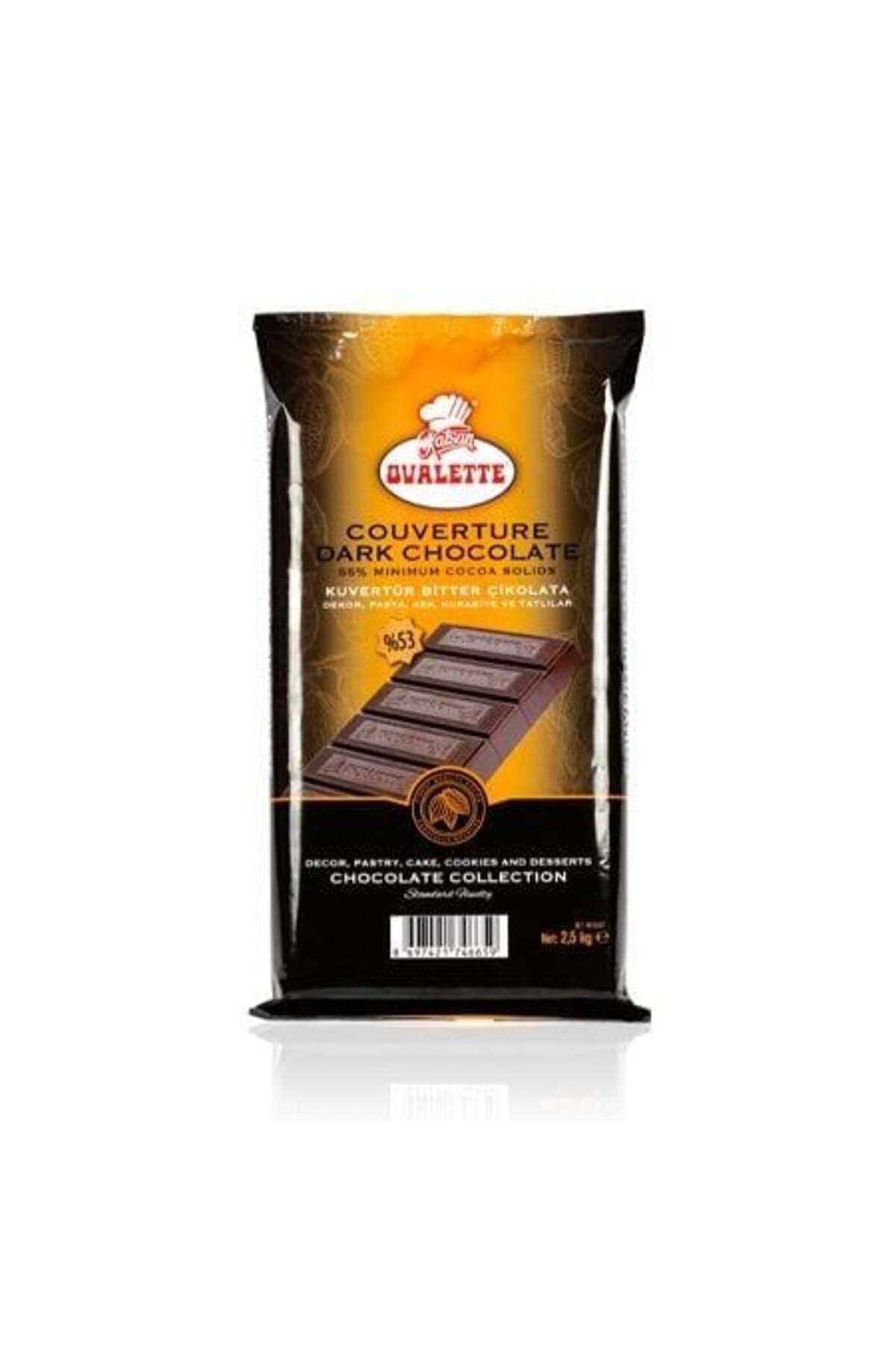 ovalette Bitter Kuvertür Extra Çikolata 2,5 Kg