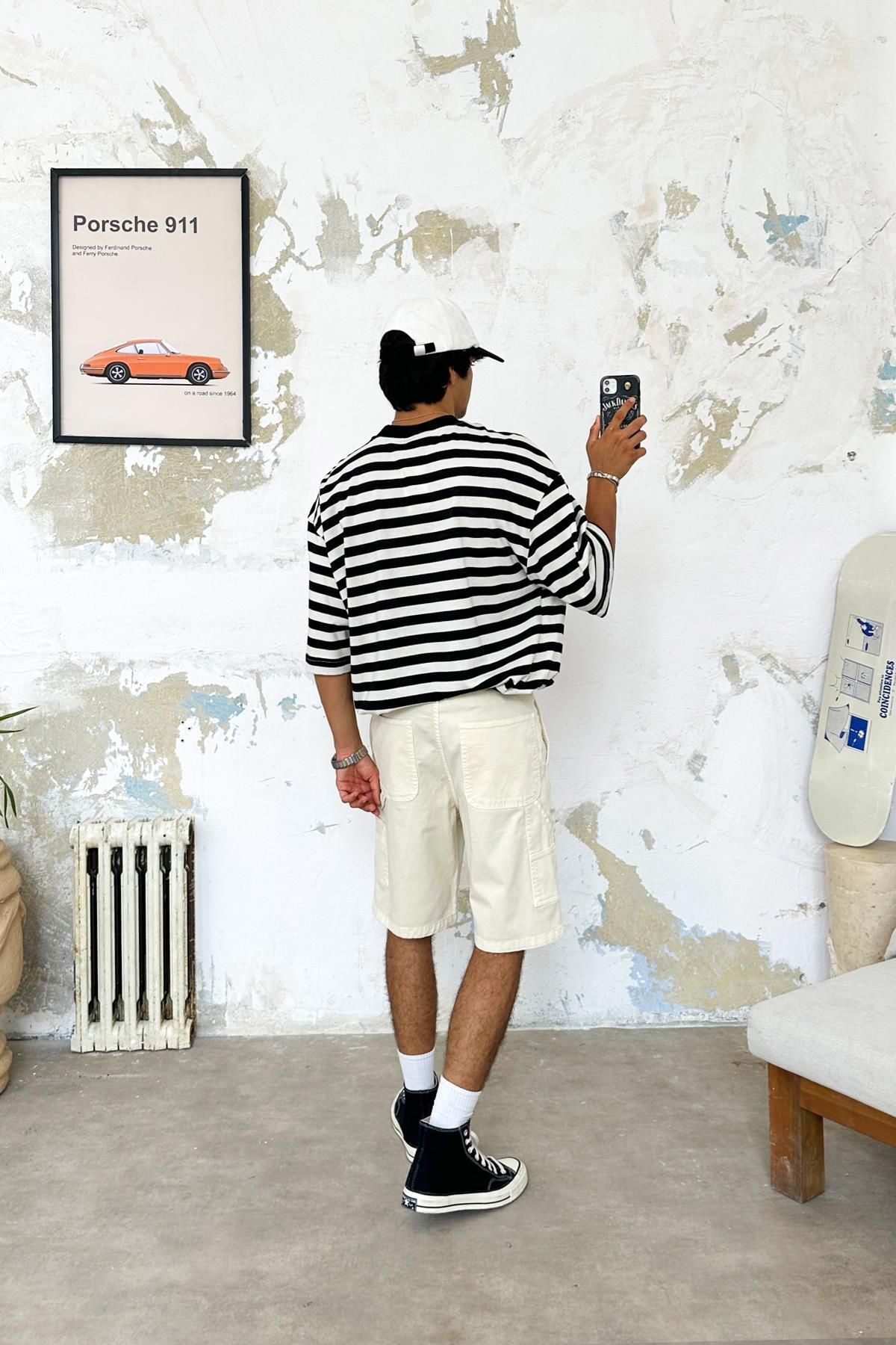 Flaw Wear-Casual Regular Fit Fabric Shorts 4