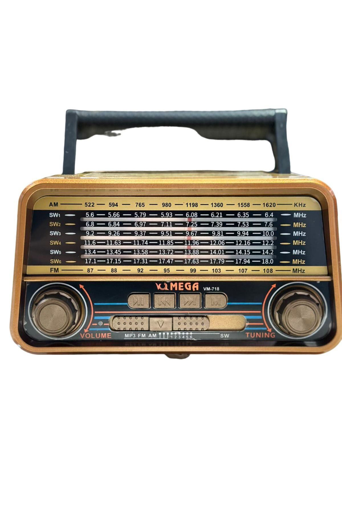 Harbass 718-719 Bluetooth Usb Çalar Fm Bt Nostaljik Pilli Ve Şarjlı Radyo