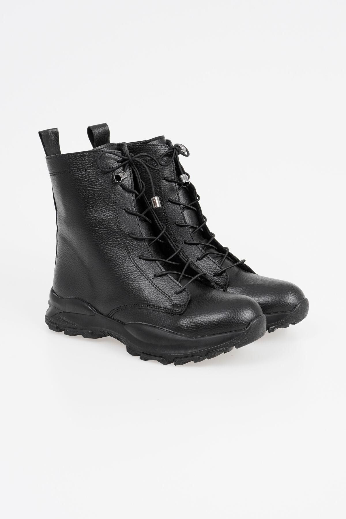 CZ London-Damen-Winterstiefel zum Schnüren aus echtem Leder mit rutschfester Sohle 2