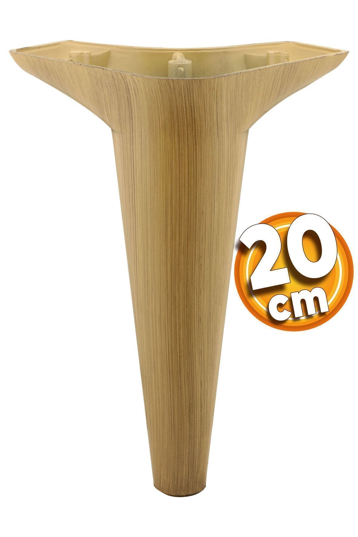 Badem10 Aspen Lüks Mobilya Kanepe Koltuk Tv Ünitesi Konsol Yükseltici Ayağı Ayakları 20 Cm Ahşap Desenli