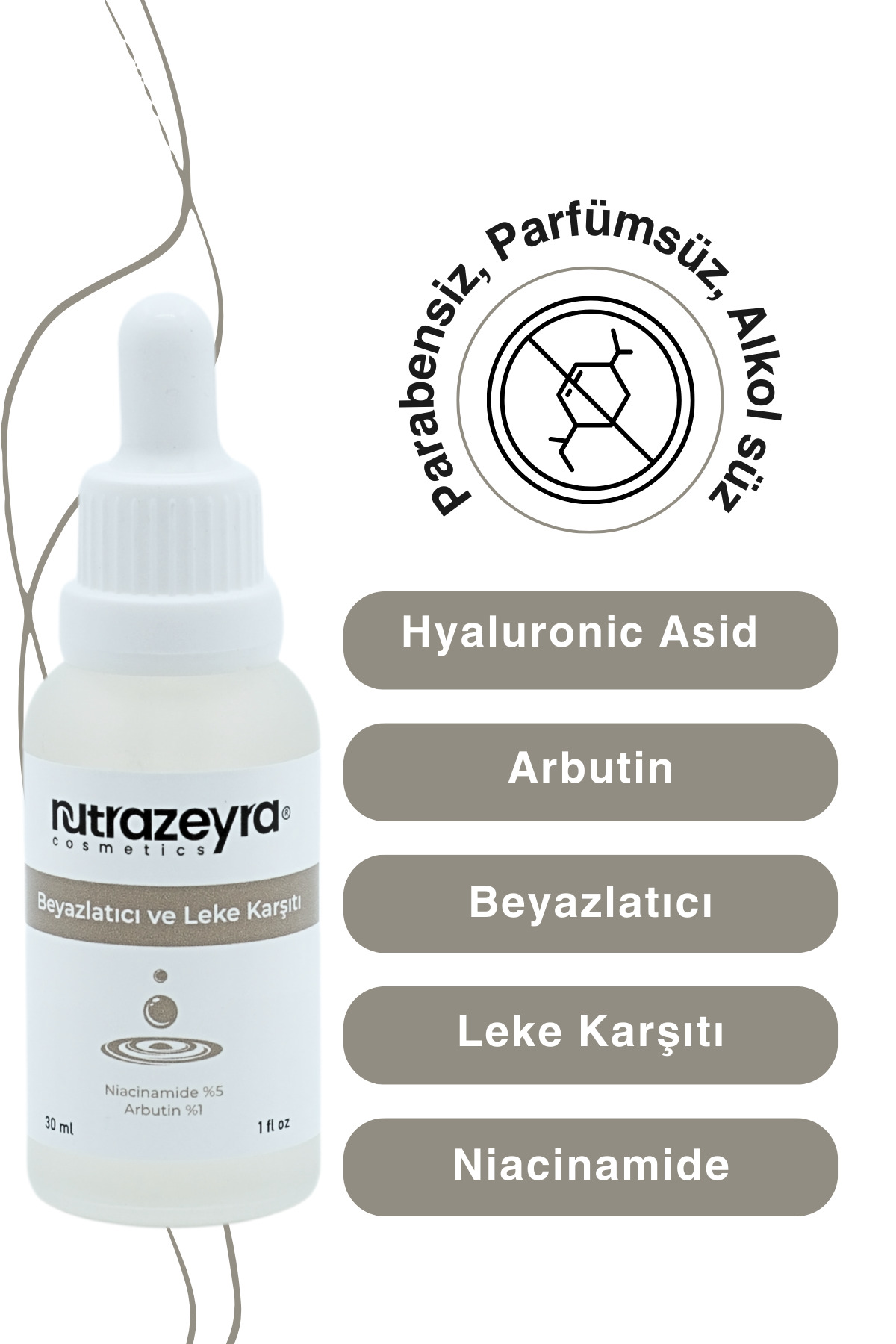 Yüksek Koruma Nemli, Kuru Ciltler Için 50 Spf Güneş Kremi Aydınlatıcı Leke Karşıtı Arbutin Serum — NTRZYRGKAS — تصویر 4 از 4
