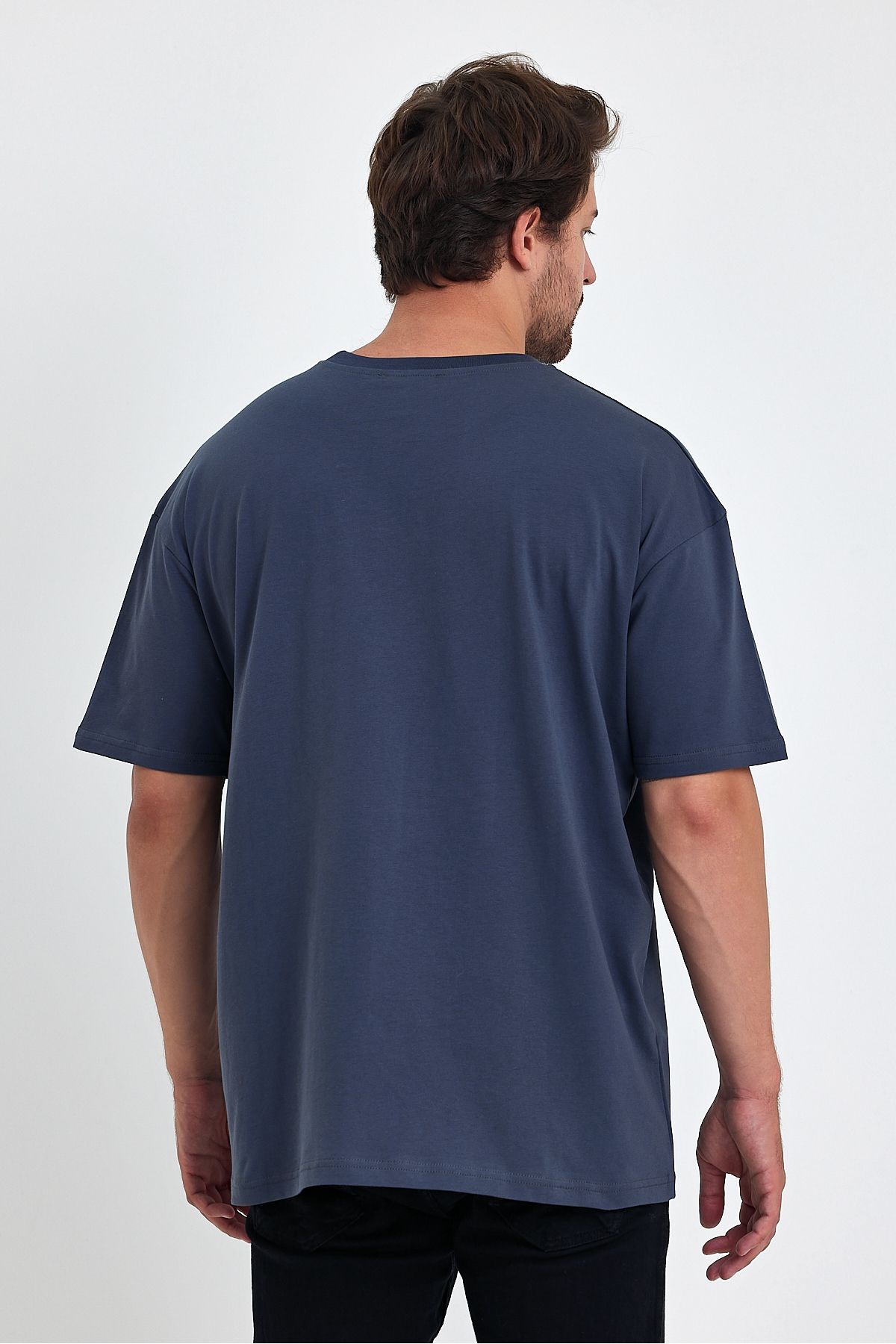 Uniquetex-Oversize Vek Wolf Printed T-shirt 2