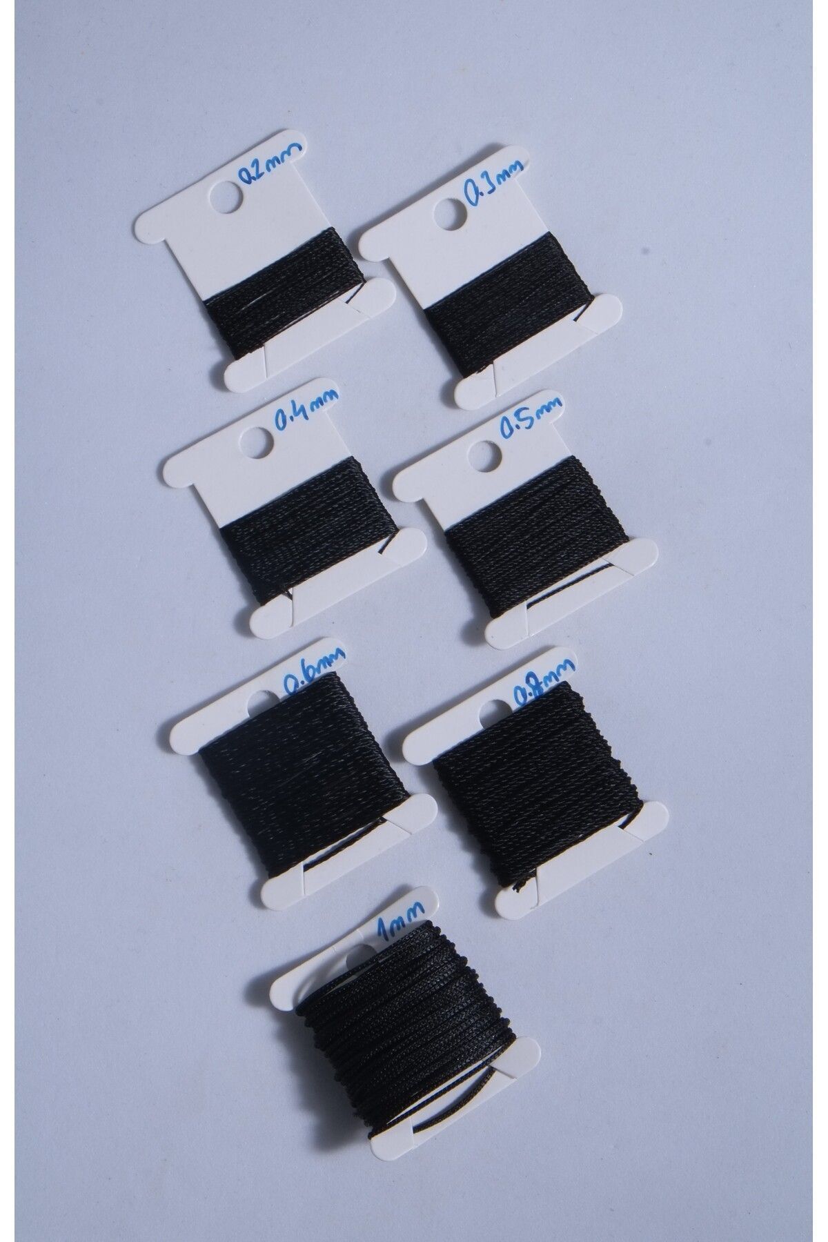 3 Metre 7 Ölçü Tesbih Ipi Kolye Takı Ipi Seti 0.2 Mm 0.3 Mm 0.4 Mm 0.5 Mm 0.6 Mm 0.8 Mm 1 Mm