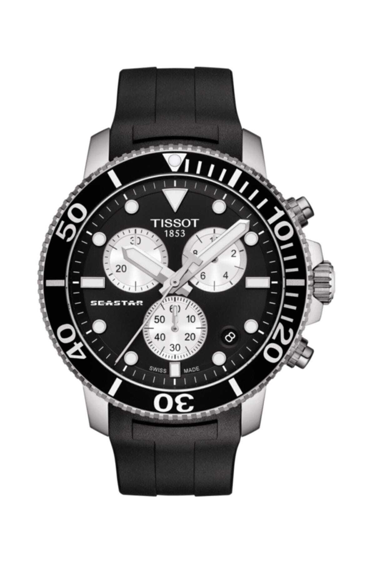 TISSOT-Seastar 1000 Chronograph Men's Wristwatch T120.417.17.051.00 1