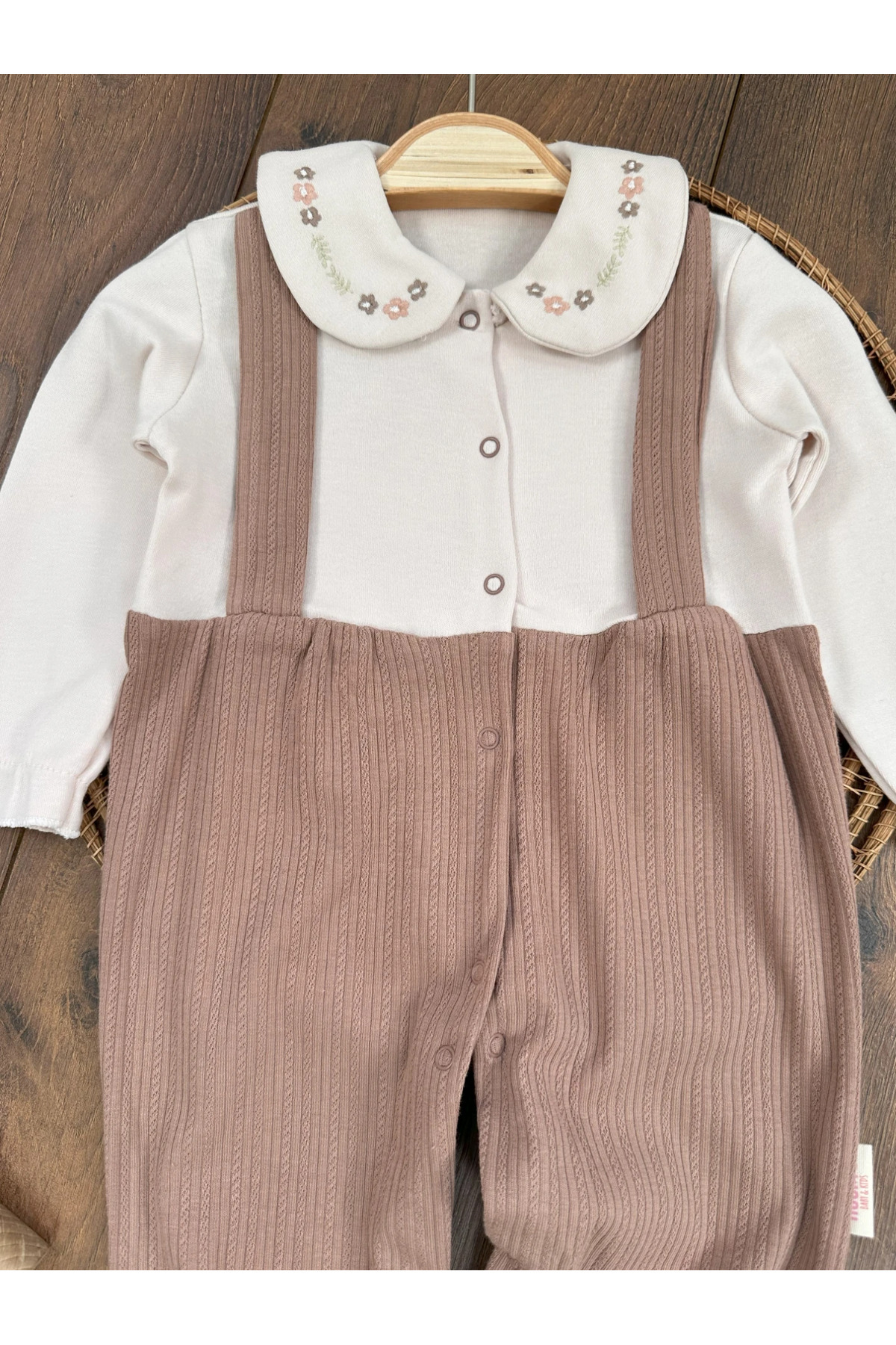 ست نوزادی دخترانه قهوه ای Bolly Baby | TYCEB17396ACE31F06 اورجینال - تصویر 5