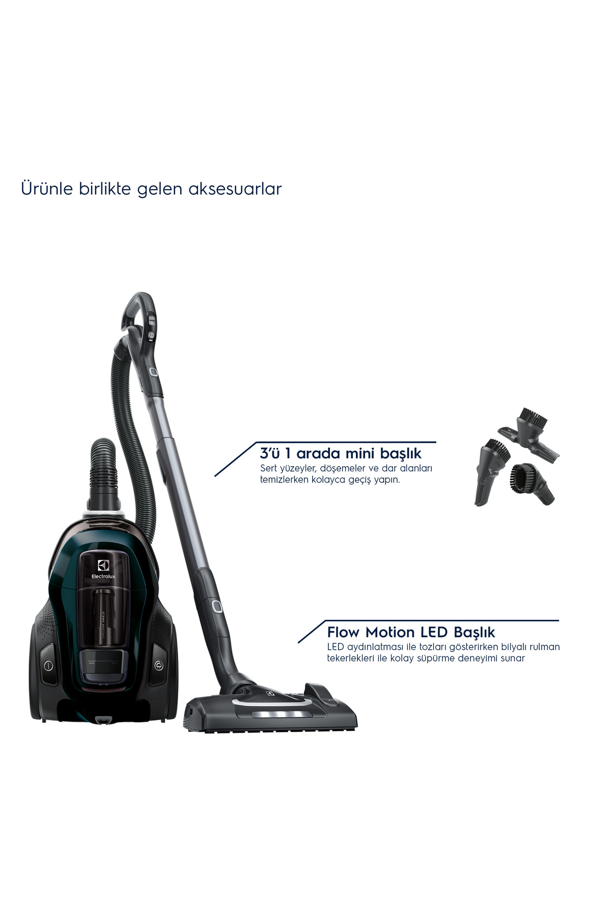 Resim Electrolux Pure C9 Pc91-8stm Toz Torbasız Elektrikli Süpürge (ELX.900258443) 