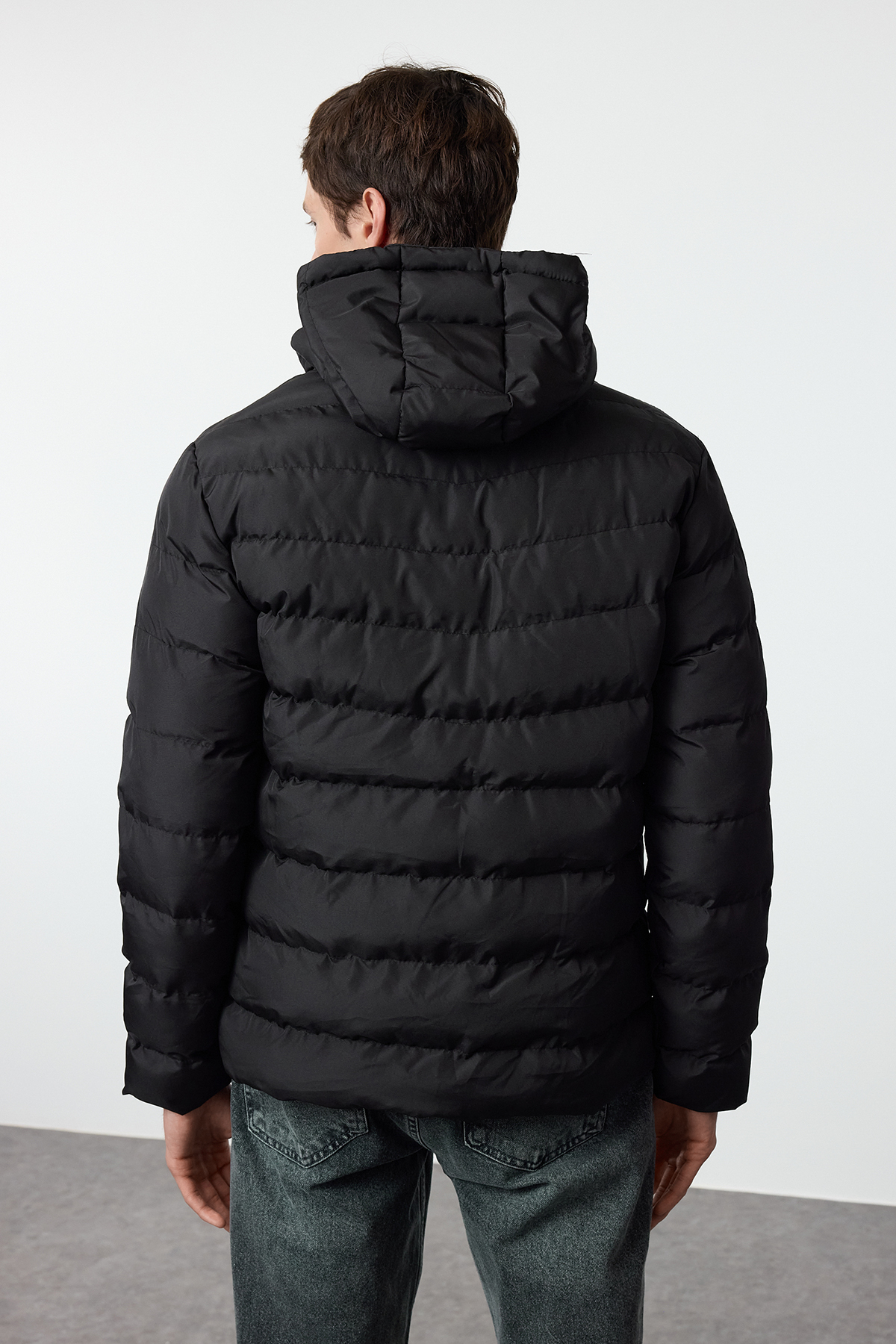 Trendyol Collection-Black Regular Fit Winter Puffer Jacket Tmnaw25Mo00031 5