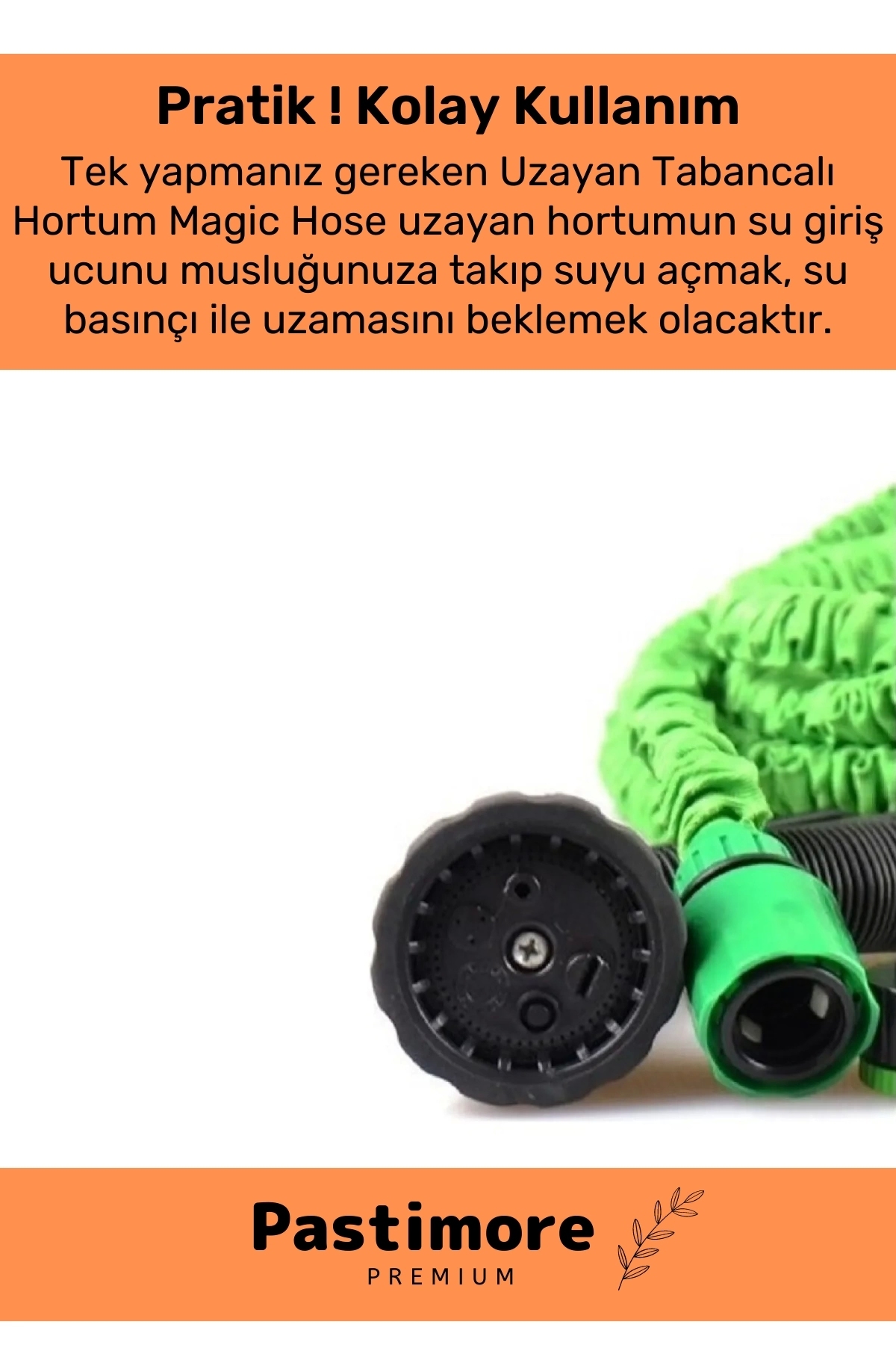 Dayanıklı Kırılmaz 3 Modlu Uzayan Bahçe Sulama Araç Yıkama Hortumu 30 Metre Mavi 5