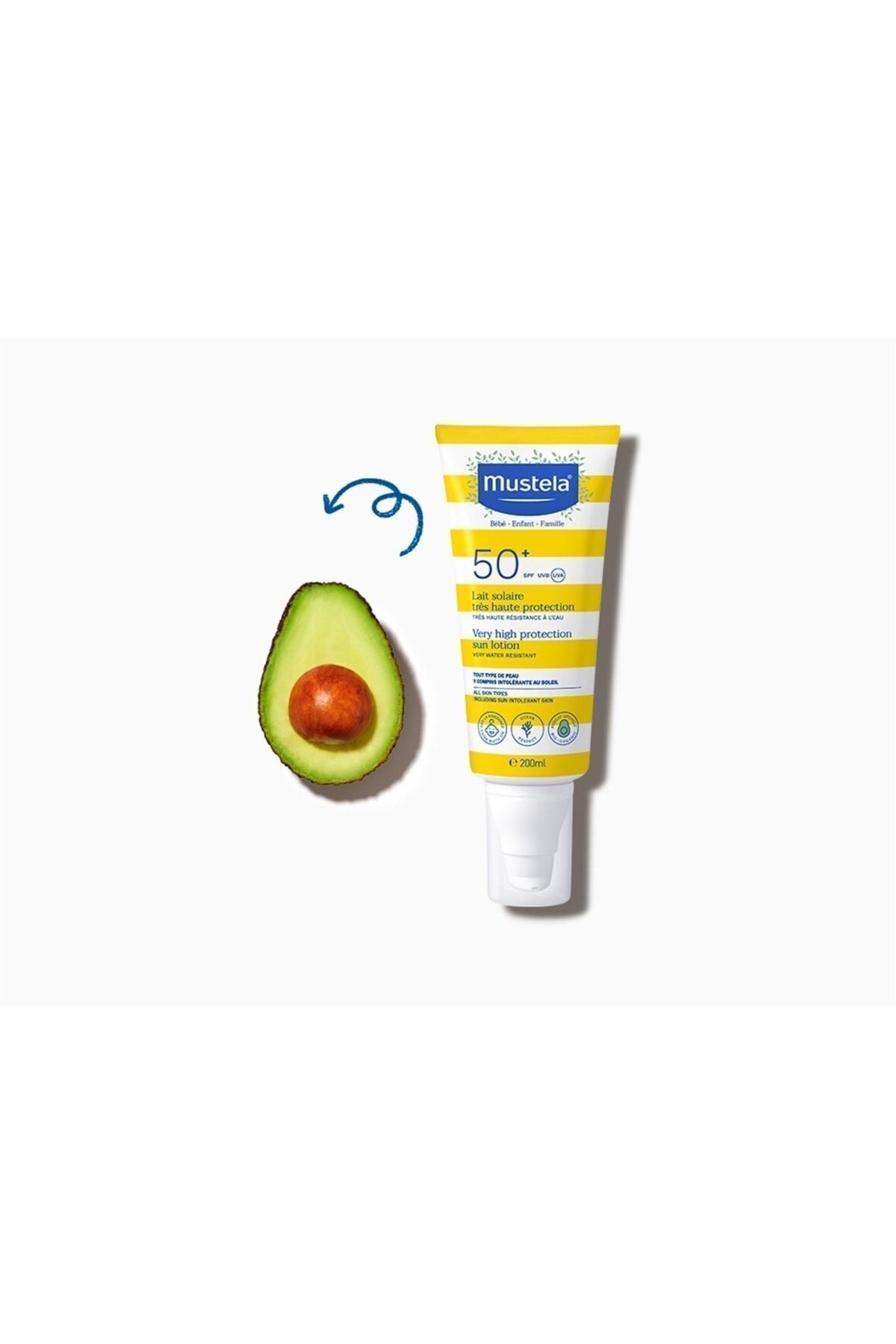 Mustela Yüksek Koruma Faktörlü Güneş Losyonu Tüm Aile Için Spf 50+ 200 Ml — سفید MST-37567