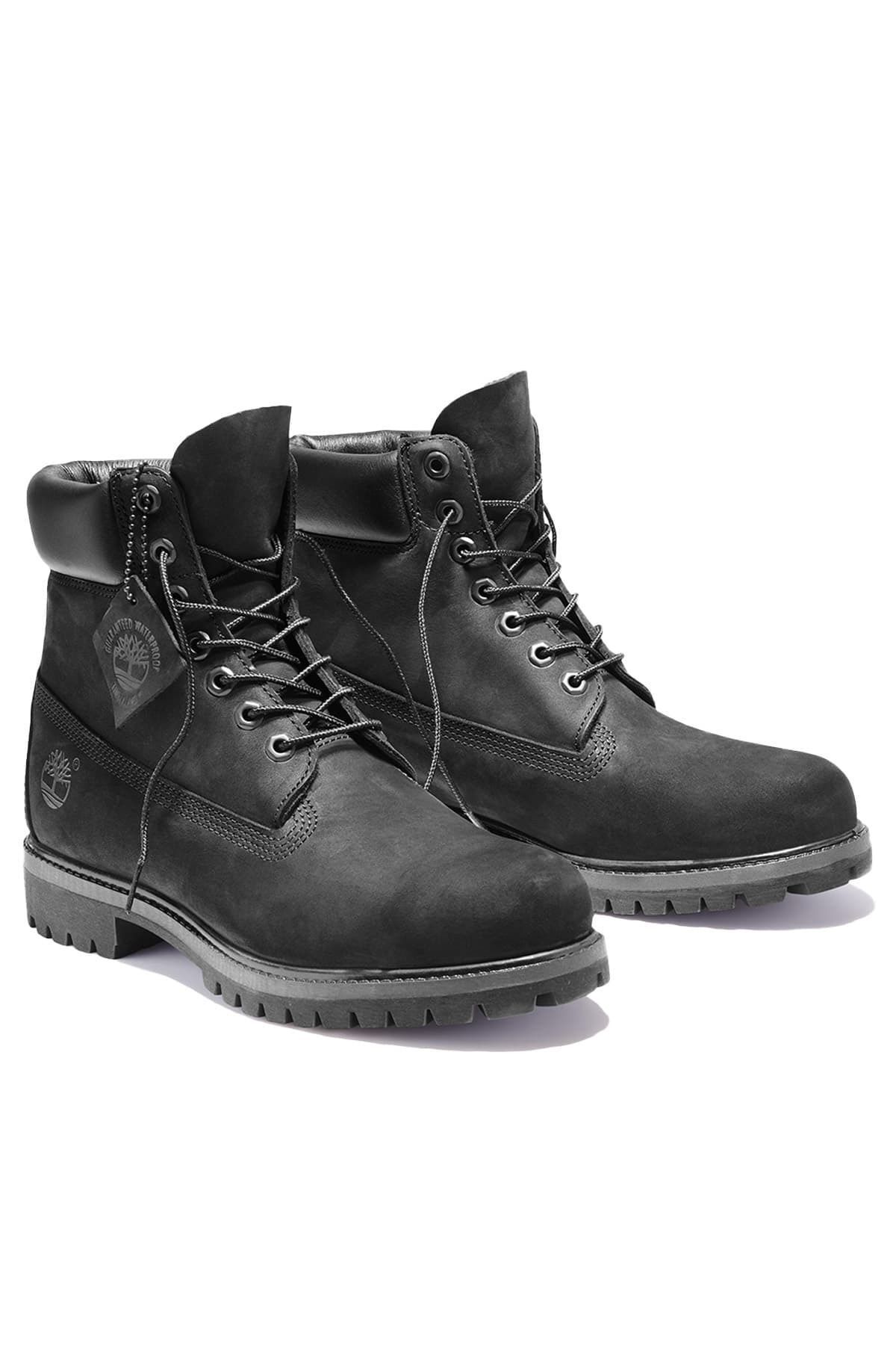 Timberland boots black 6 inch discount
