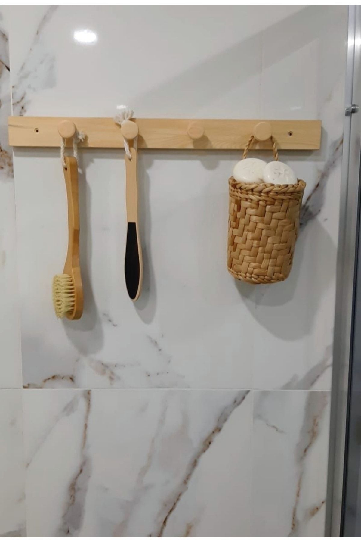 Süs Dükkanı Organizator Baie Model Coș Decorativ Din Răchită - Mărime unică