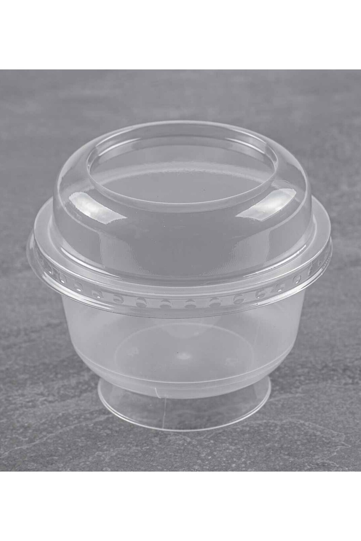 200 CC 10 Adet Magnolya Tatli Kasesi̇ Kapakli Plastik Kase Salata, Meze, Tatlı, Magnolya Kasesi — Koksal Pack — Ev Tüketim Malzemesi (5)