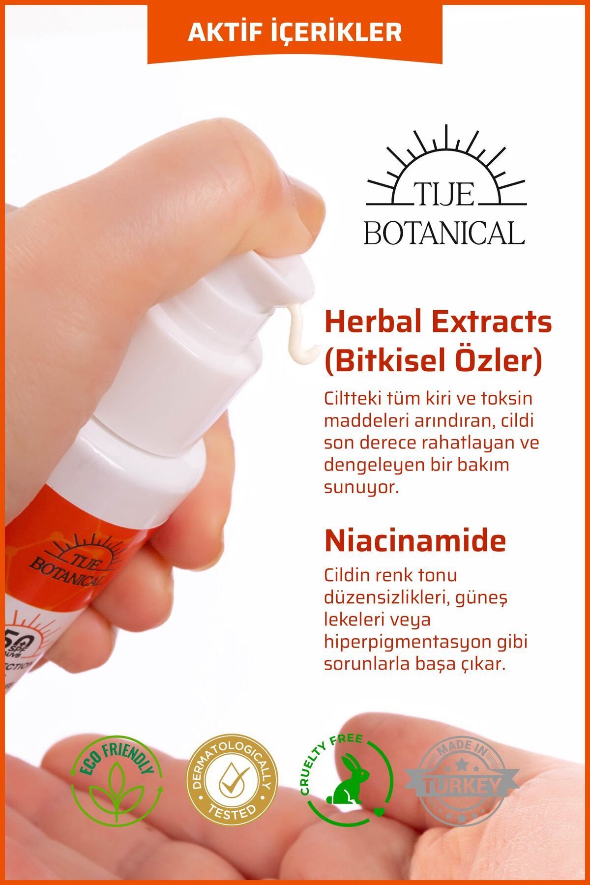 ضد آفتاب صورت   TİJE BOTANİCAL | TİJEGüneşKremi100 اورجینال - تصویر 2