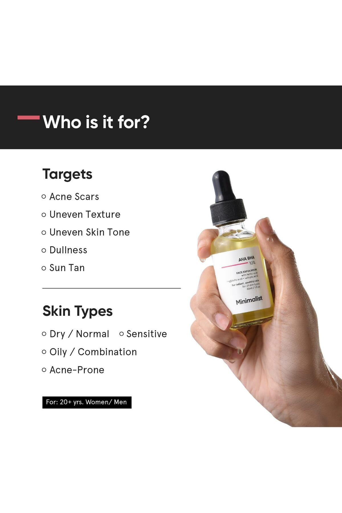 Minimalist-AHA 25% + PHA 5% + BHA 2% Peeling Solution for Glowing Skin, Smooth Texture & Pore 30Ml 2