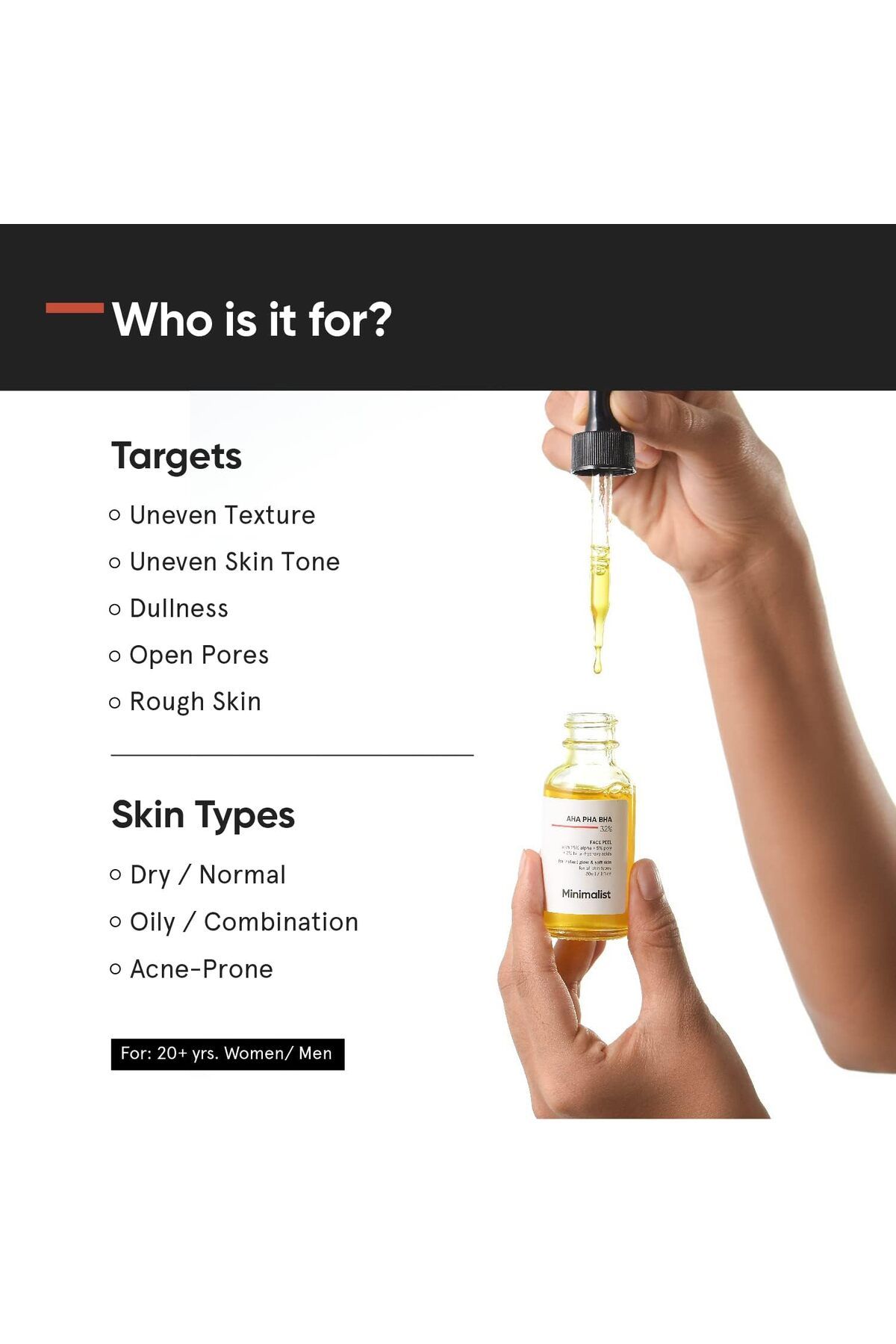 Minimalist-AHA 25% + PHA 5% + BHA 2% Peeling Solution for Glowing Skin, Smooth Texture & Pore 30Ml 2