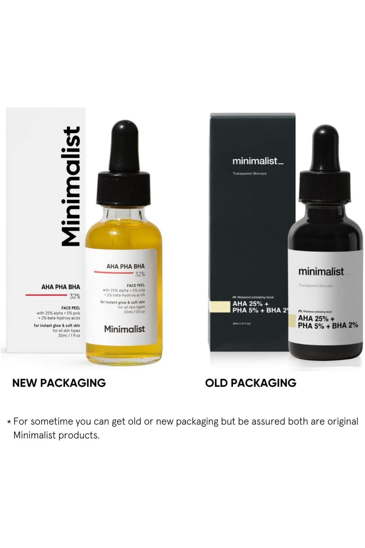 Minimalist-AHA 25% + PHA 5% + BHA 2% Peeling Solution for Glowing Skin, Smooth Texture & Pore 30Ml 5