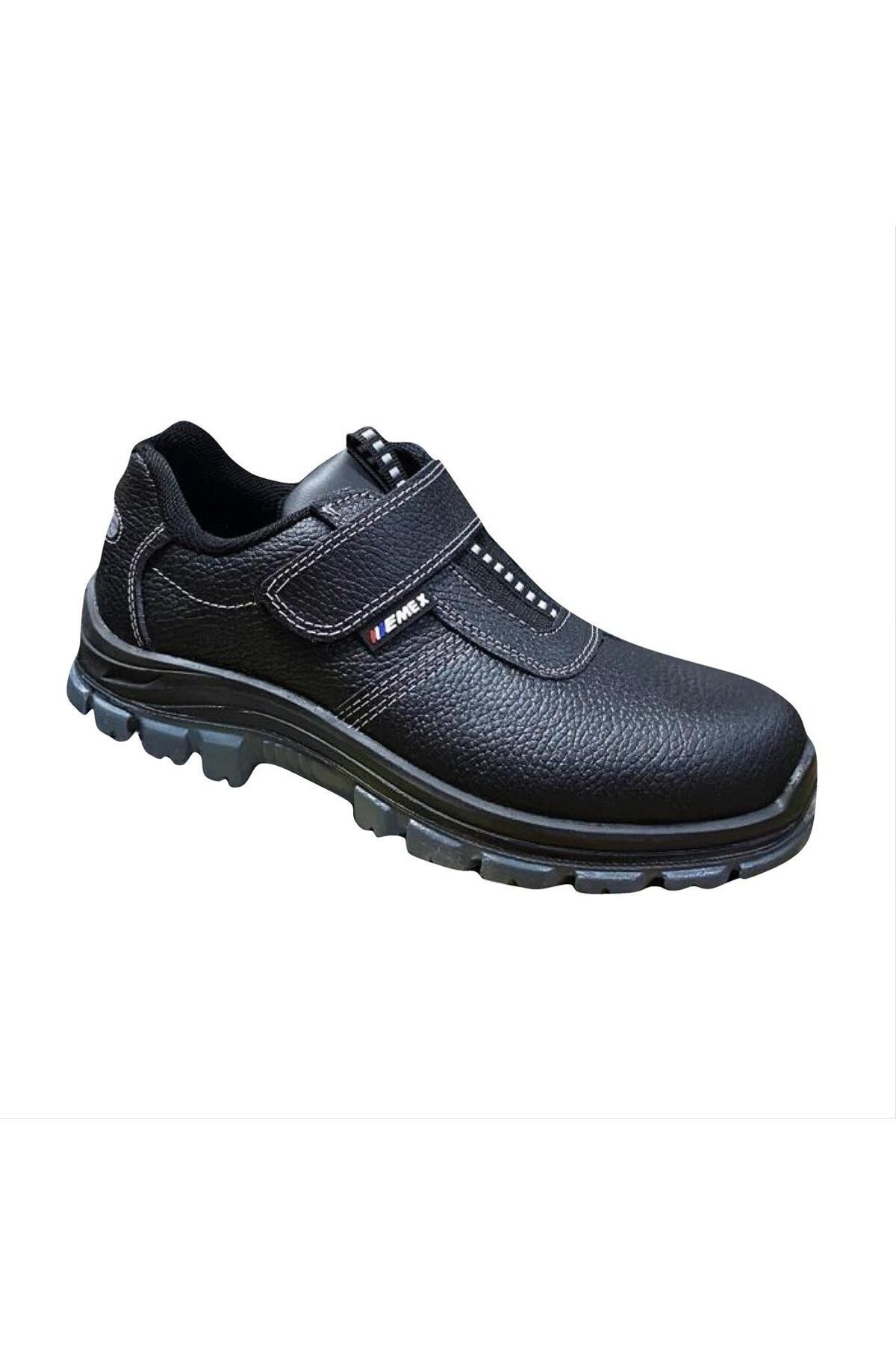  کفش کار چرمی طرح‌دار مونزا S3 با چسب ولکرو