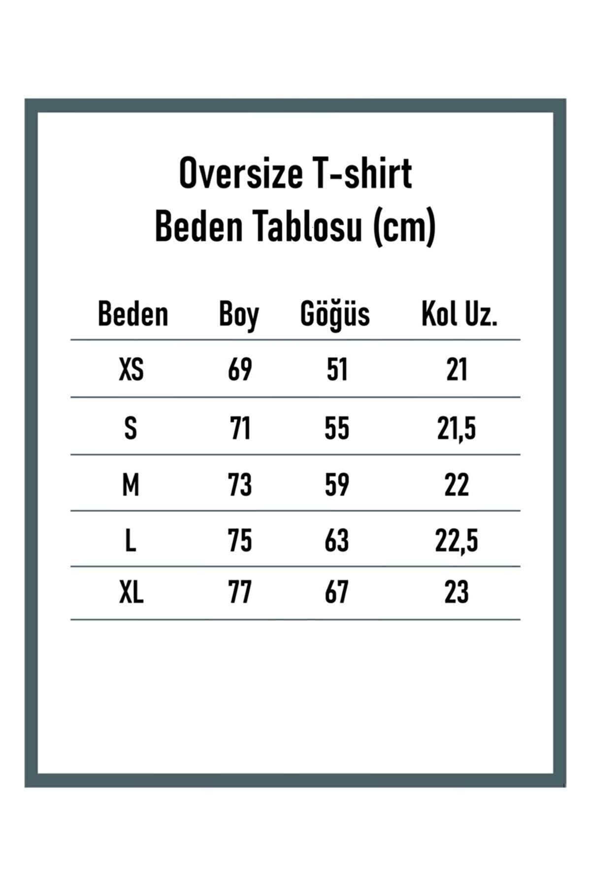 Genel Markalar  Houston Baskılı Kadın Oversize Saks Mavi Salas T-shirt Boyfriend - Görsel 2