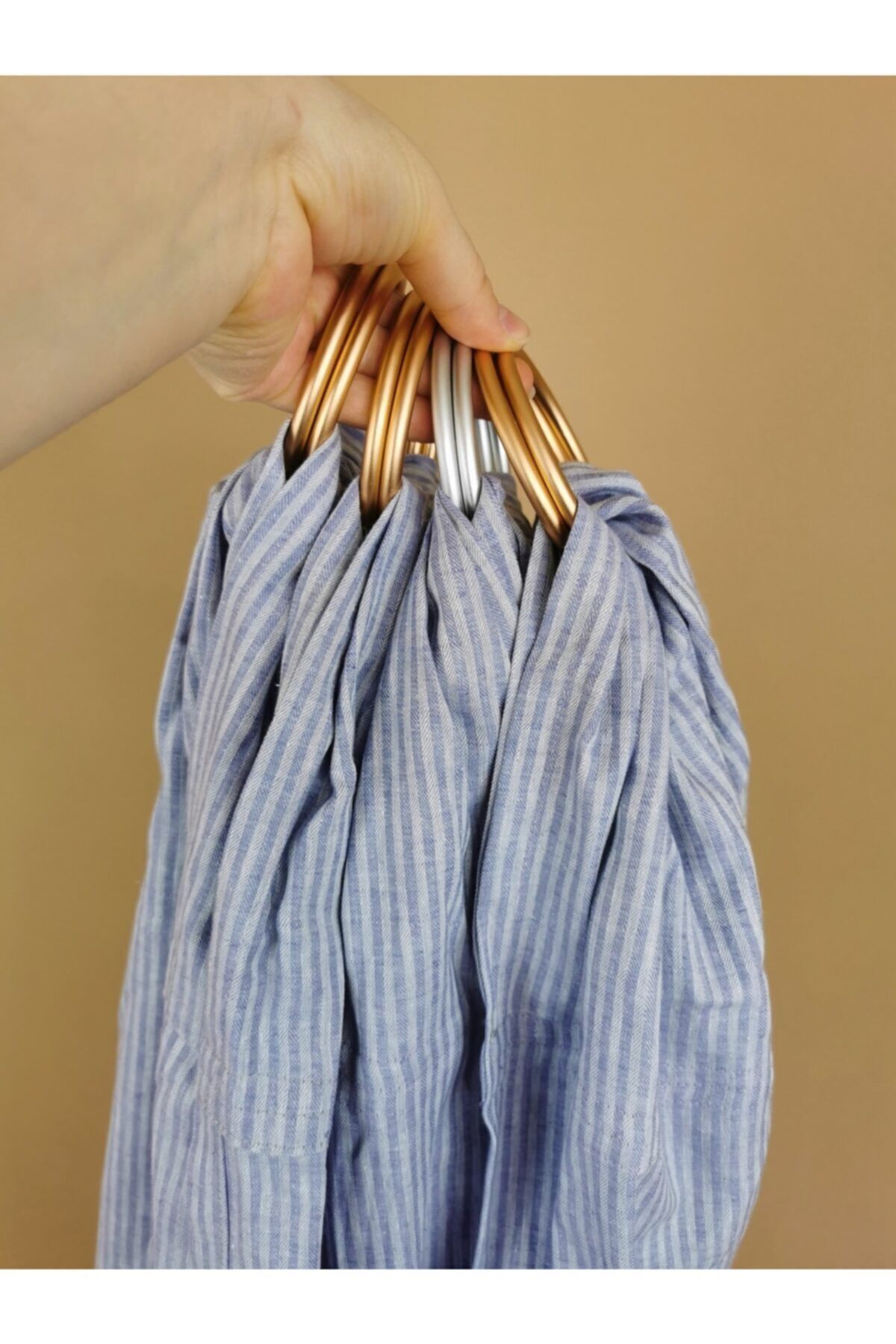Balküpü Sling Keten Halka Sling - Ring Sling- Bebek Taşıyıcı fotoğrafı 2 (önizleme)