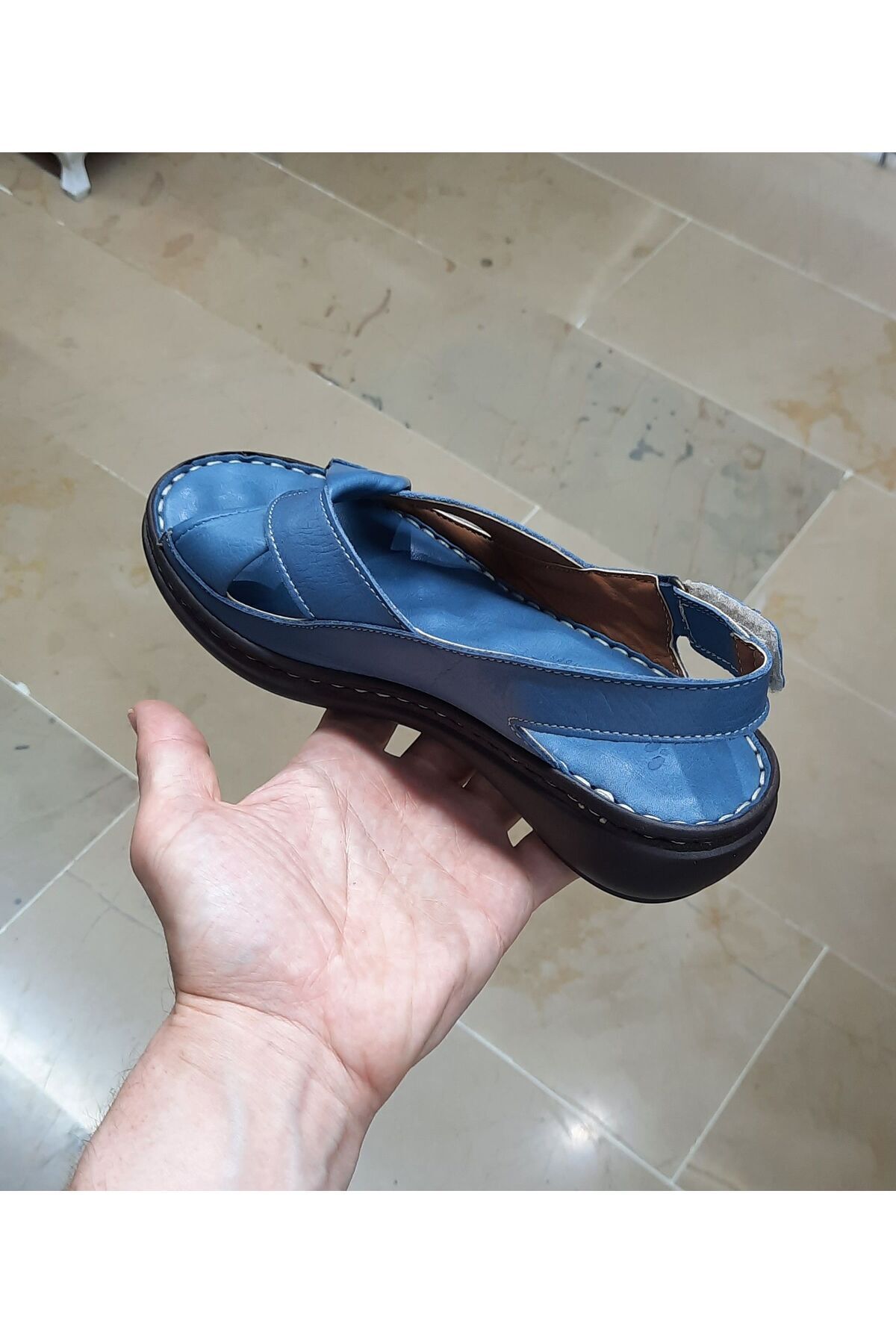 صندل زنانه آبی Belox | SND100015 اورجینال - تصویر 5