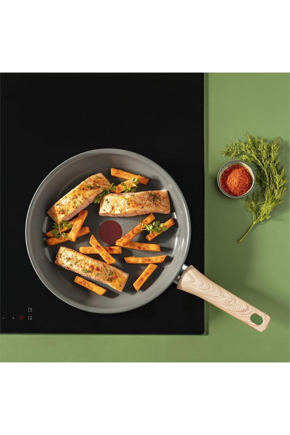 TEFAL-مقلاة سيراميك متجددة 26 سم 4