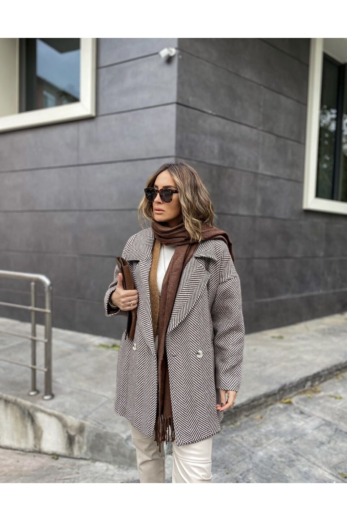 Tünel moda BALIK SIRTI TASARIM ÜRÜNÜ KAŞE KABAN