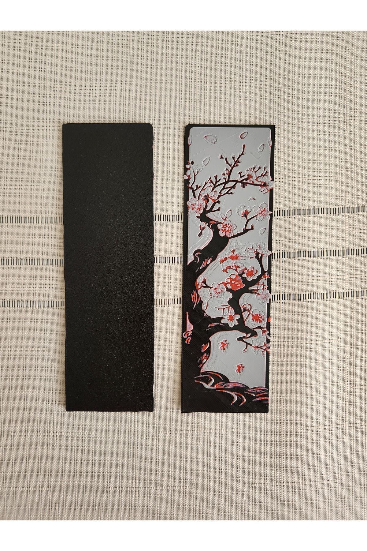 ALTINDAL Home-3d Sakura Tree and Cherry Blossom Embossed Bookmark Set - 2 Pieces 8