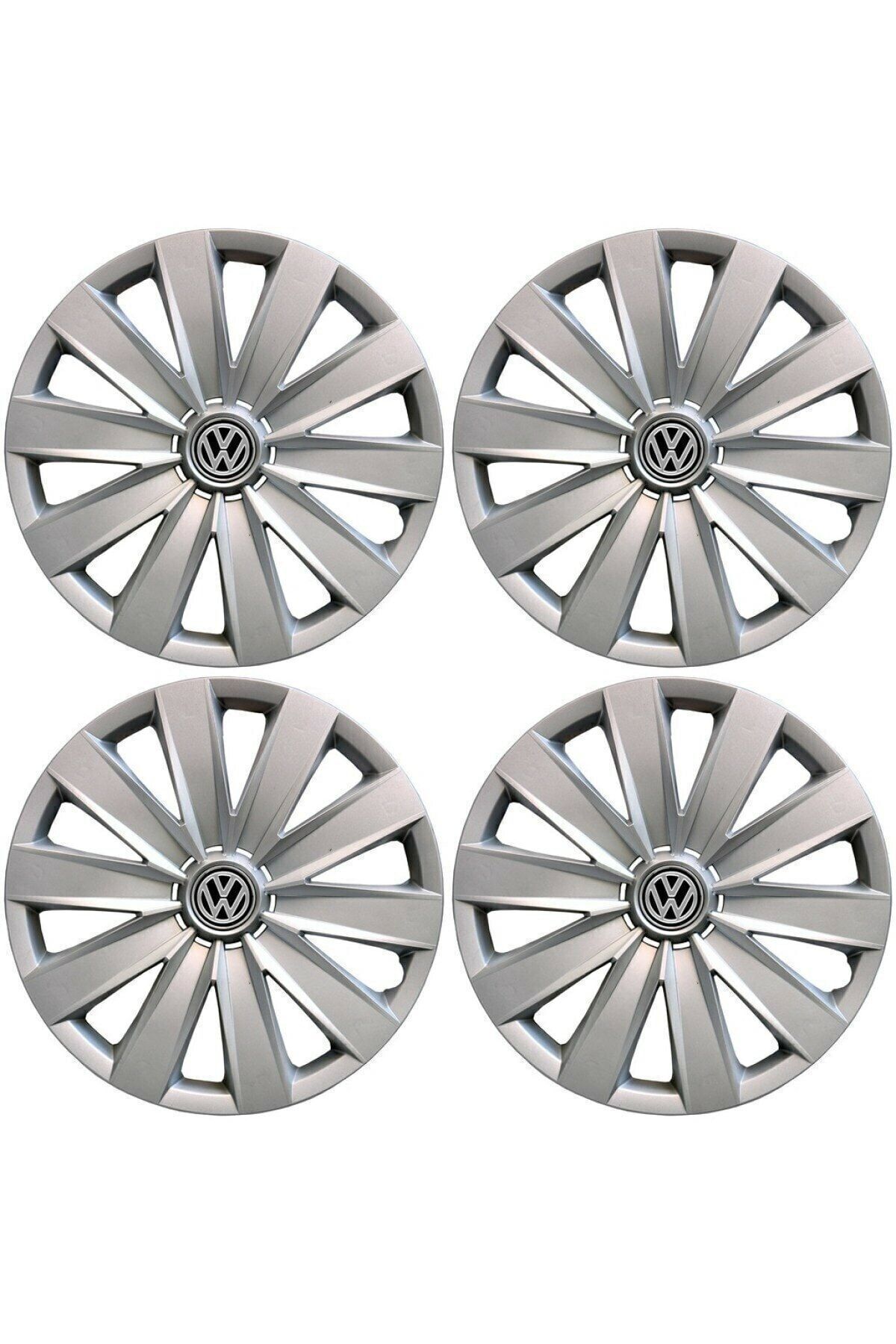 Genel Markalar Wolswogen 16 Inç Parlak Gri Jant Kapağı 4l'ü Set