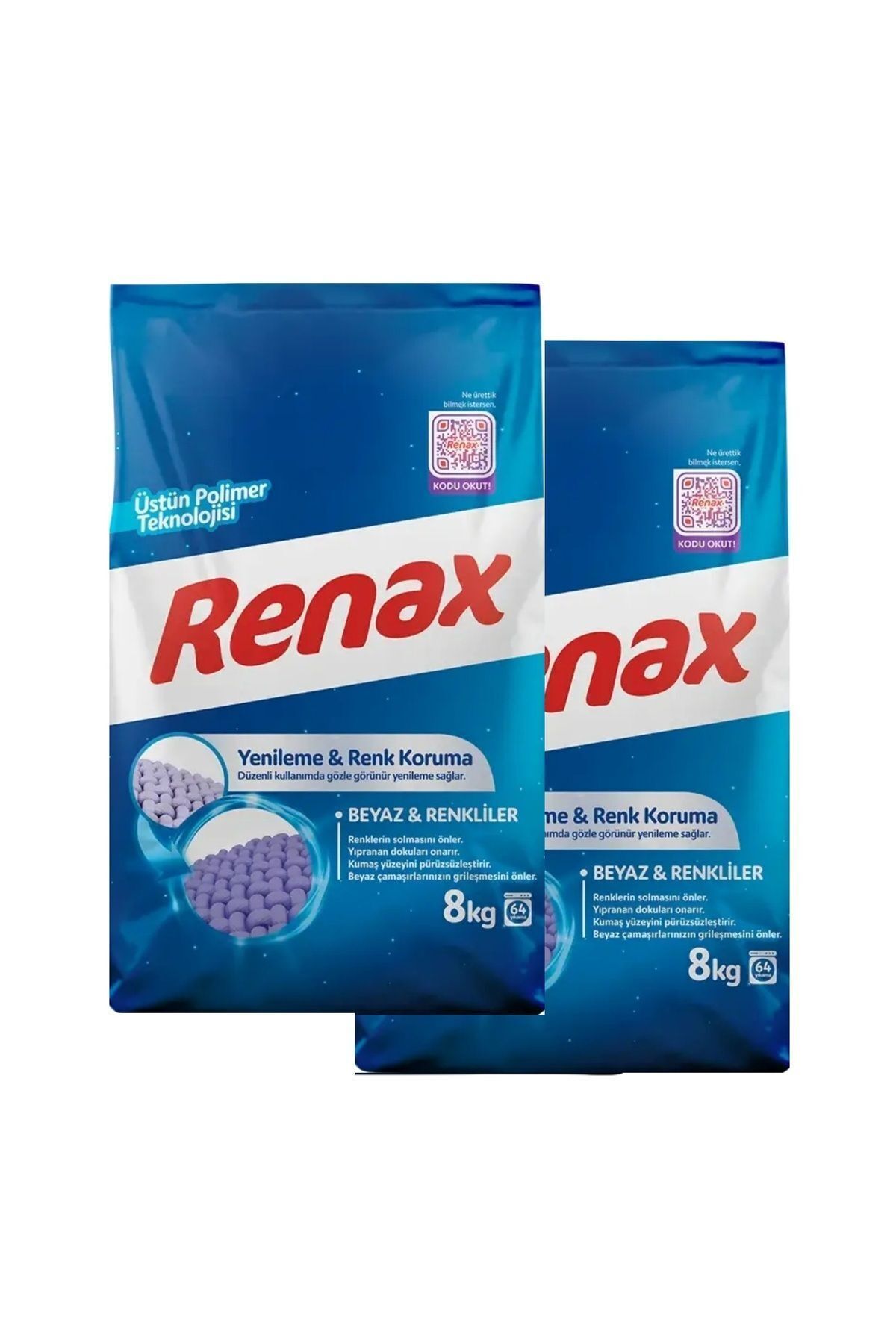 RENAX Beyaz ve Renkliler Toz Çamaşır Deterjanı 16 Kg