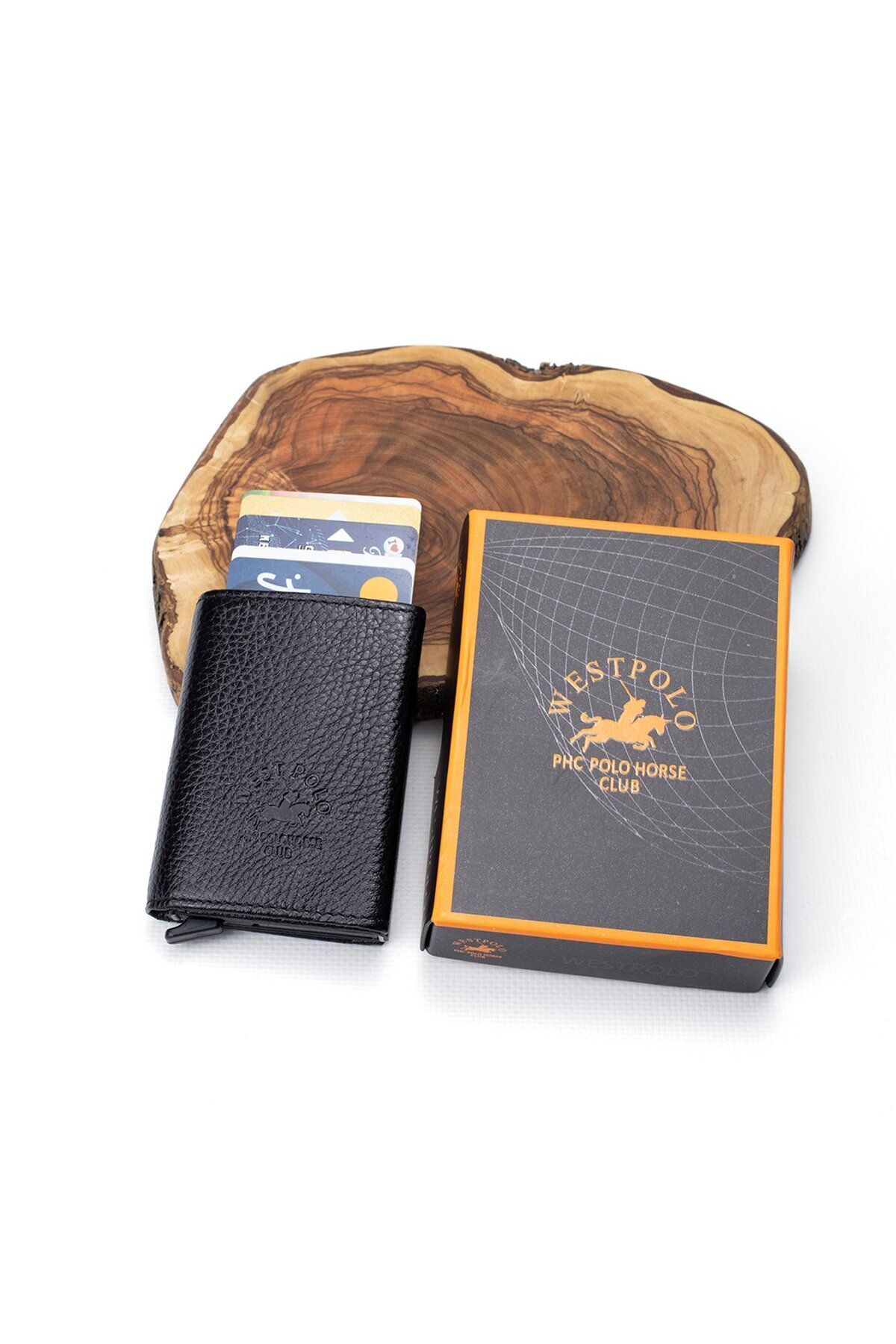 کیف پول مردانه مشکی Westpolo | wst98 اورجینال - تصویر 2