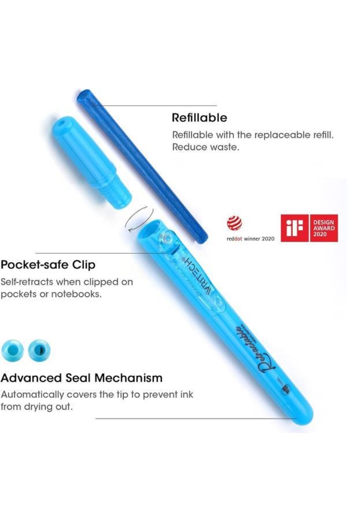 Writech-6 Colors Highlighter Set - New Generation Push and retractable.W-805S 8