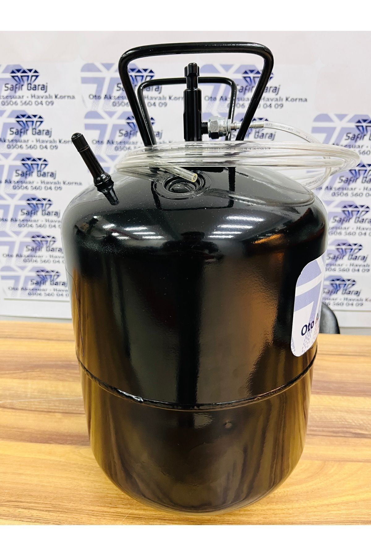 SAFİRİM 13 litre Siboplu Havalı korna Tankı 5 Metre Hortum