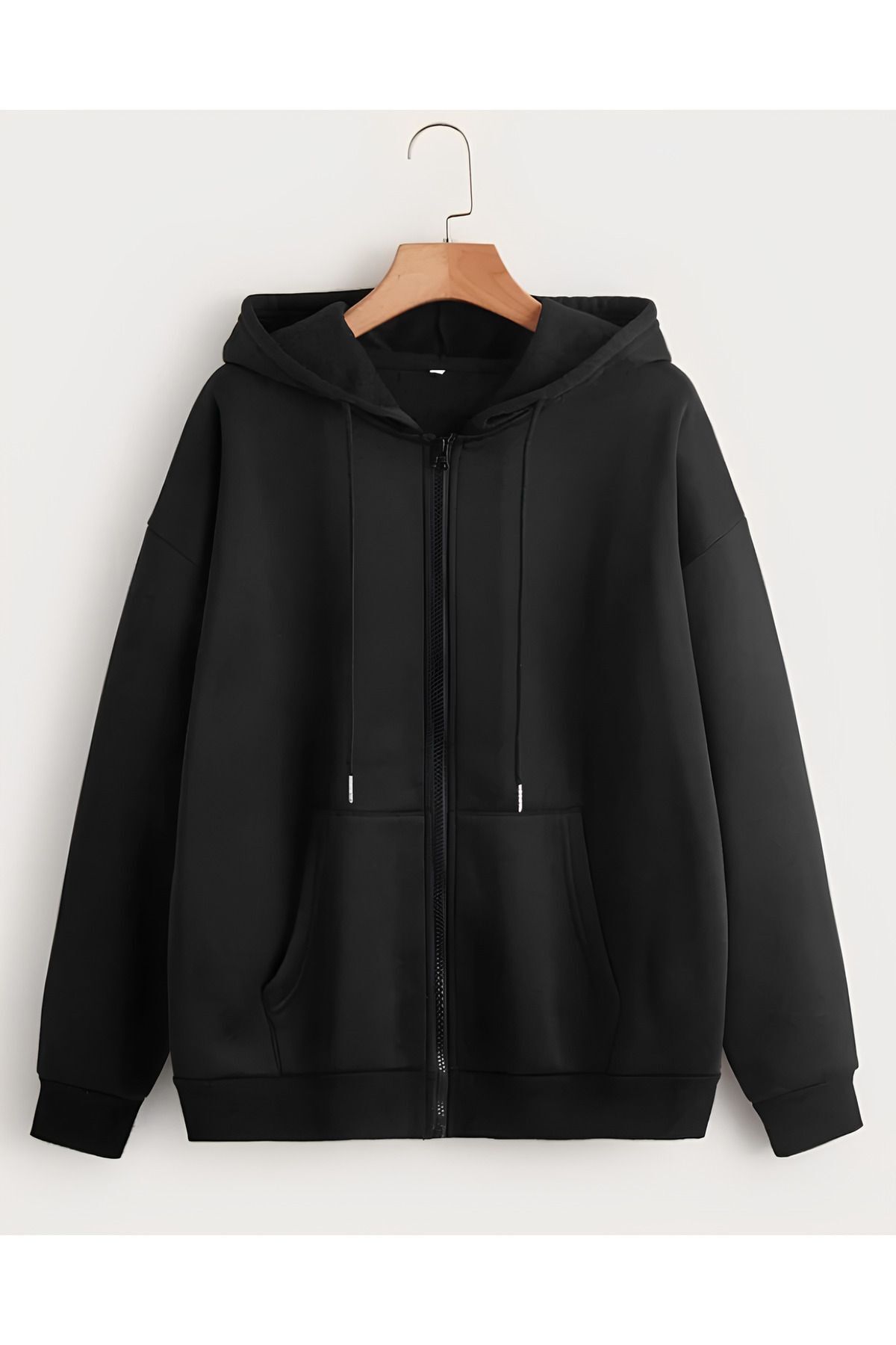 veste à capuche à capuche 2 fibres noires