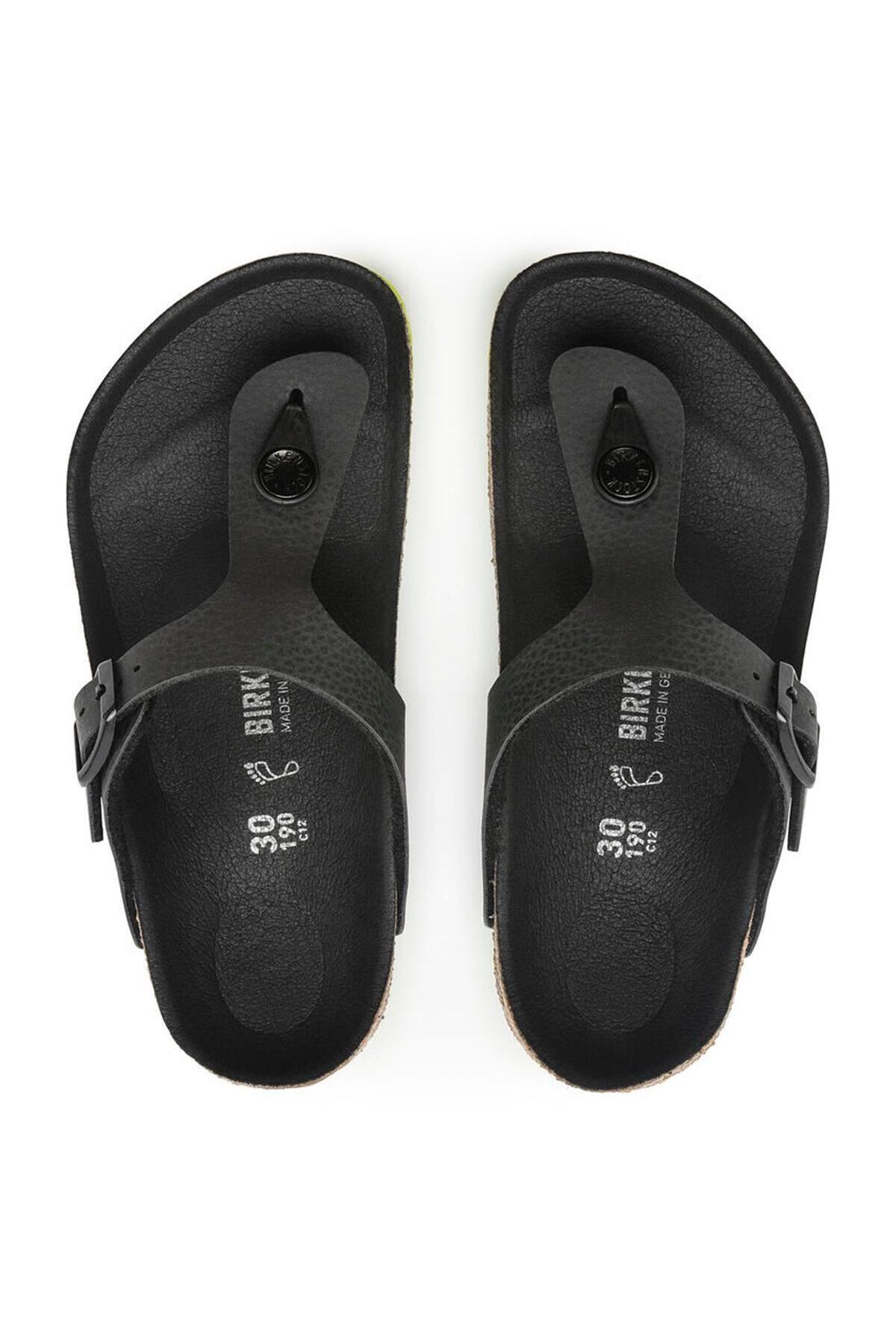 دمپایی بیرکن استاک پسرانه اوا مشکی  راسته      لباس خانگی | Birkenstock 1024387 - تصویر 5
