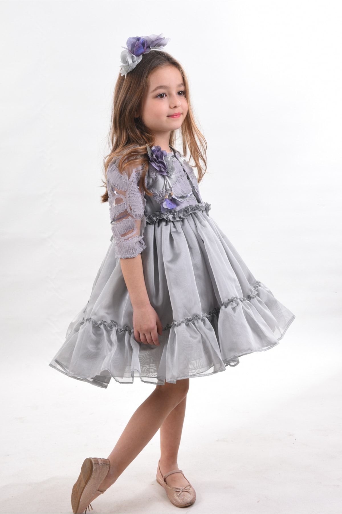 MIALORA EXCLUSİVE By Emel Ebru Özdemir Özel Tasarım Kız Çocuk Kısa Elbise, Doğum Günü Kız Çocuk Elbisesi, Çanta Aksesuarlı Abiye Elbise fotoğrafı 2 (önizleme)