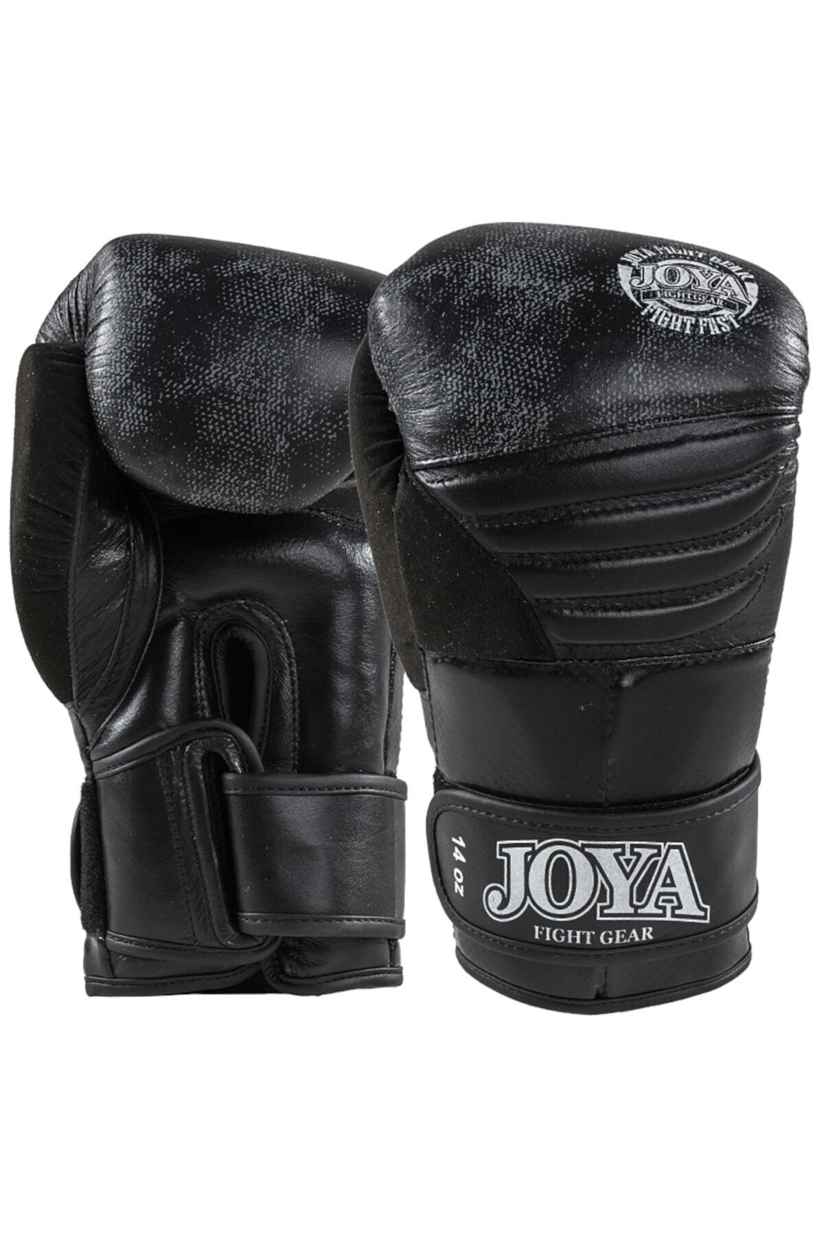 تجهیزات بوکس مشکی چرم سیاه و سفید Gultini Boxing Joya