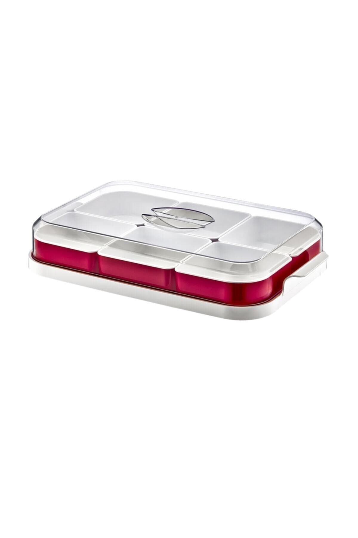 Miami Home-Double Colored 6 Compartment Breakfast Set with Lid 2
